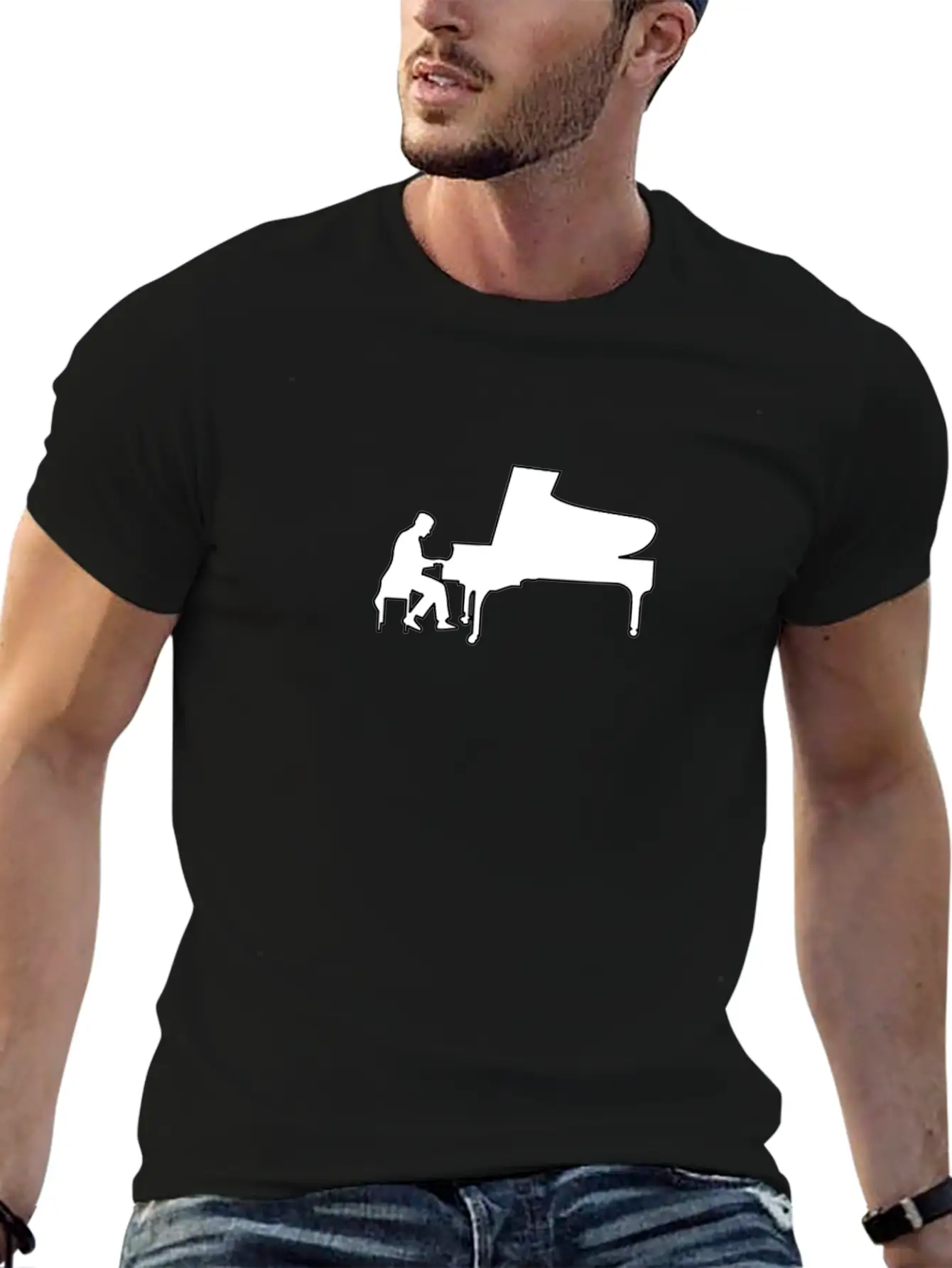 Piano Piano Pianist Musician Casual Graphic T-Shirt – Simple And Comfortable Daily Wear
