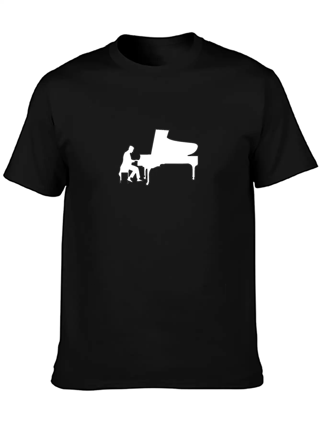 Piano Piano Pianist Musician Casual Graphic T-Shirt – Simple And Comfortable Daily Wear