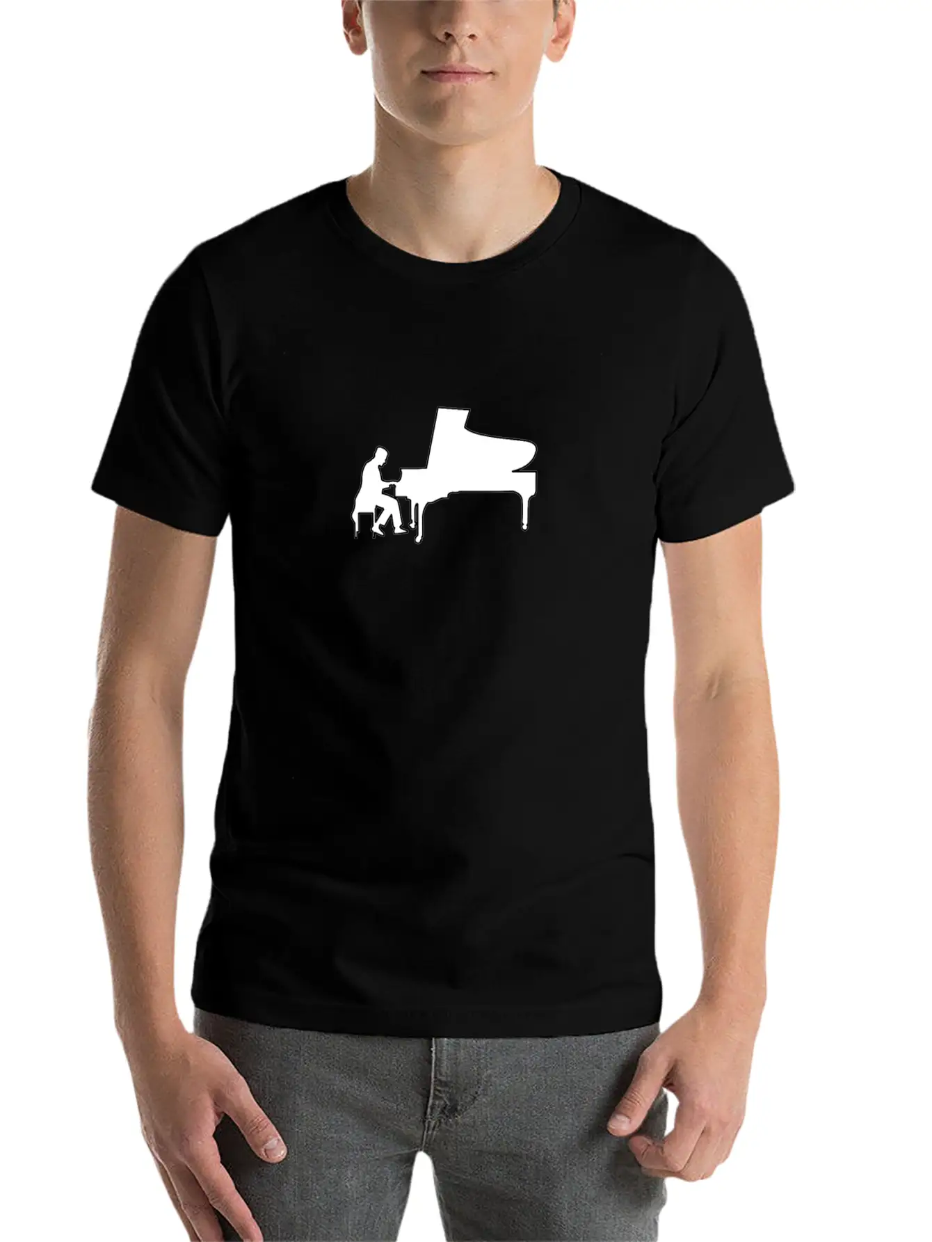 Piano Piano Pianist Musician Casual Graphic T-Shirt – Simple And Comfortable Daily Wear