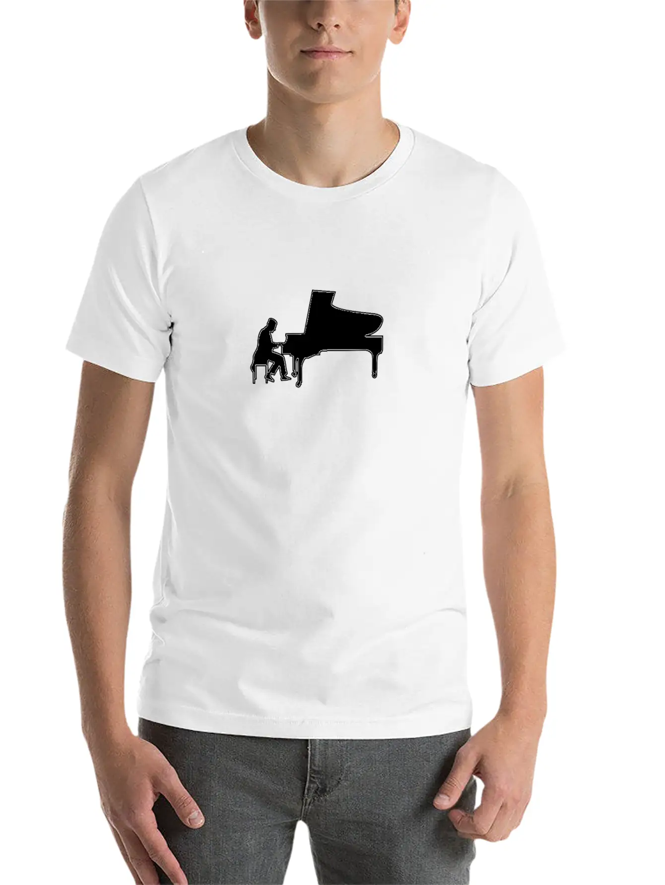 Piano Piano Pianist Musician Casual Graphic T-Shirt – Simple And Comfortable Daily Wear