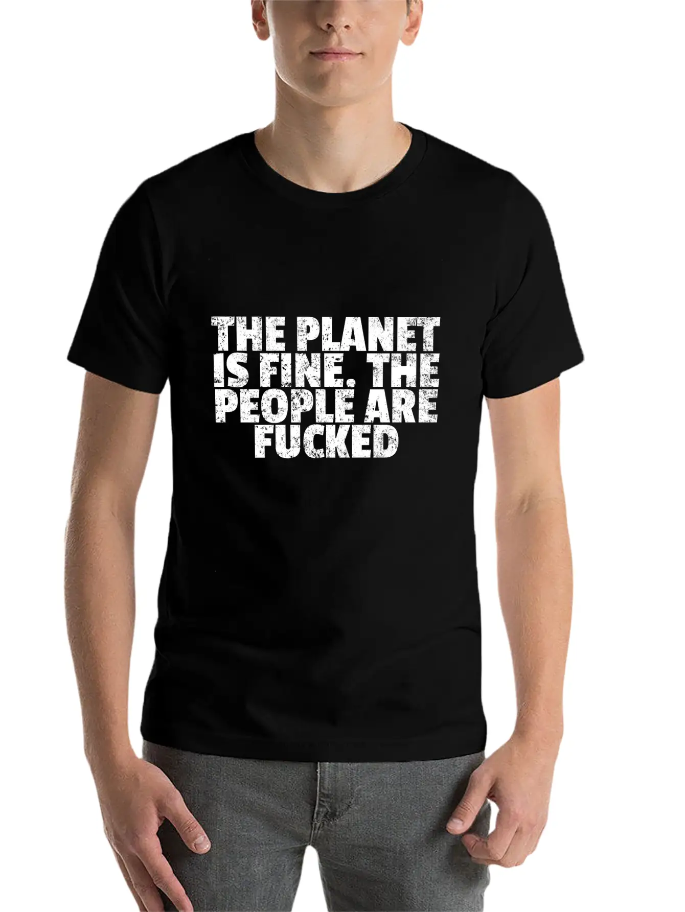 Planet Quote Classic Cotton Tee – Unisex Comfort For Any Season