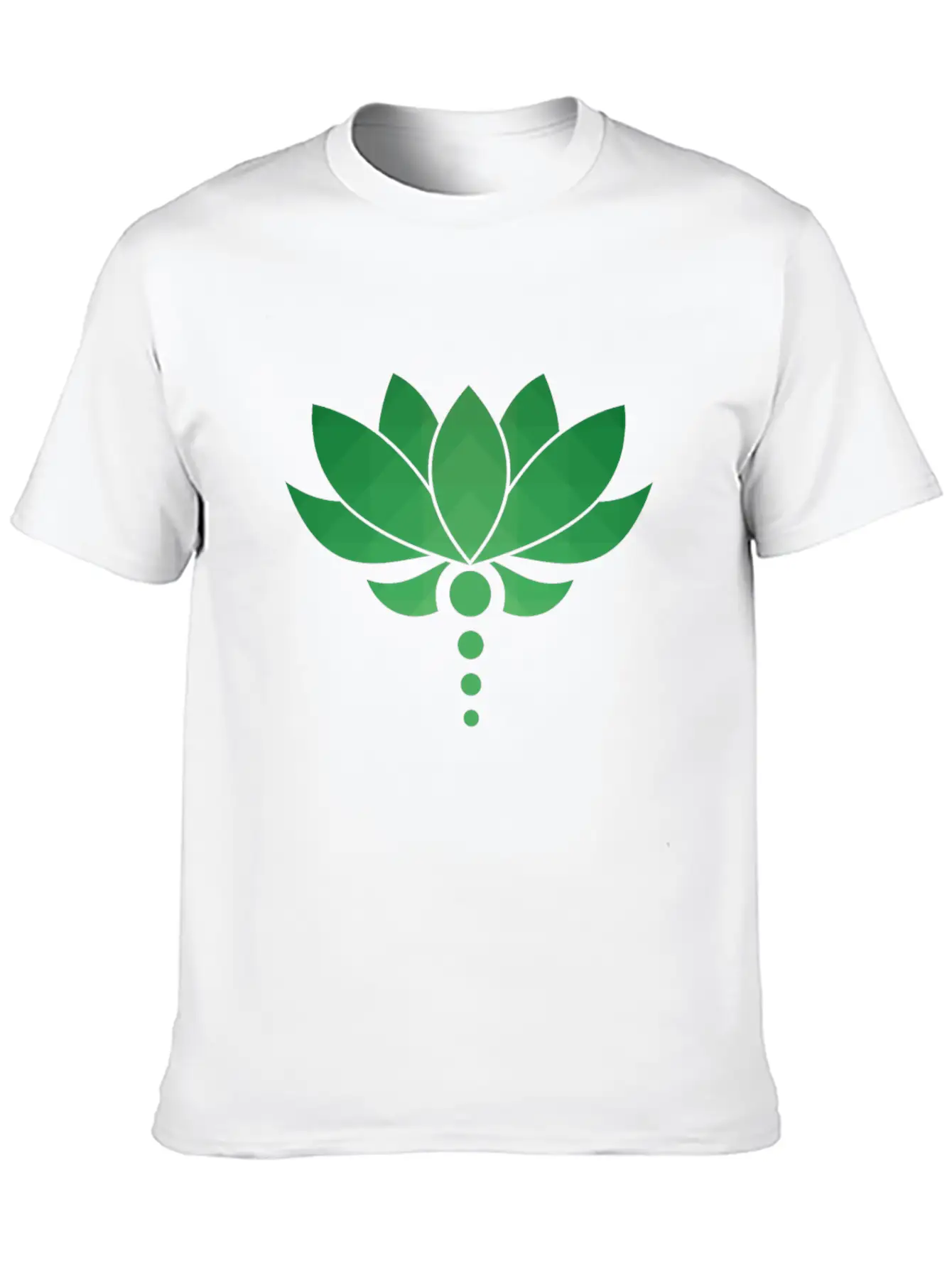 Plant - Flower - Blossom - Lotus - Polygon Essential Unisex Summer Tee – Soft Cotton Casual Fit