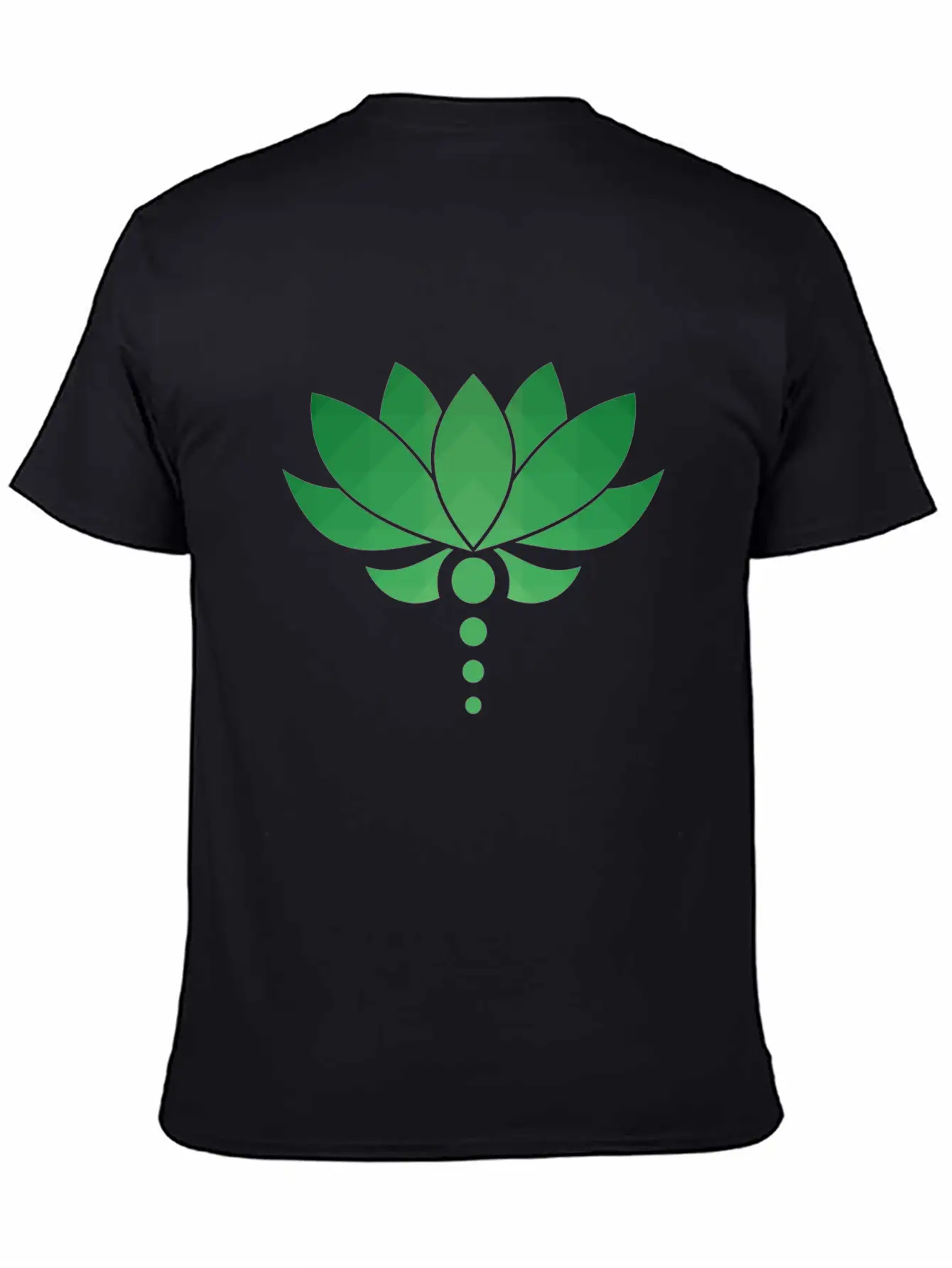 Plant - Flower - Blossom - Lotus - Polygon Essential Unisex Summer Tee – Soft Cotton Casual Fit