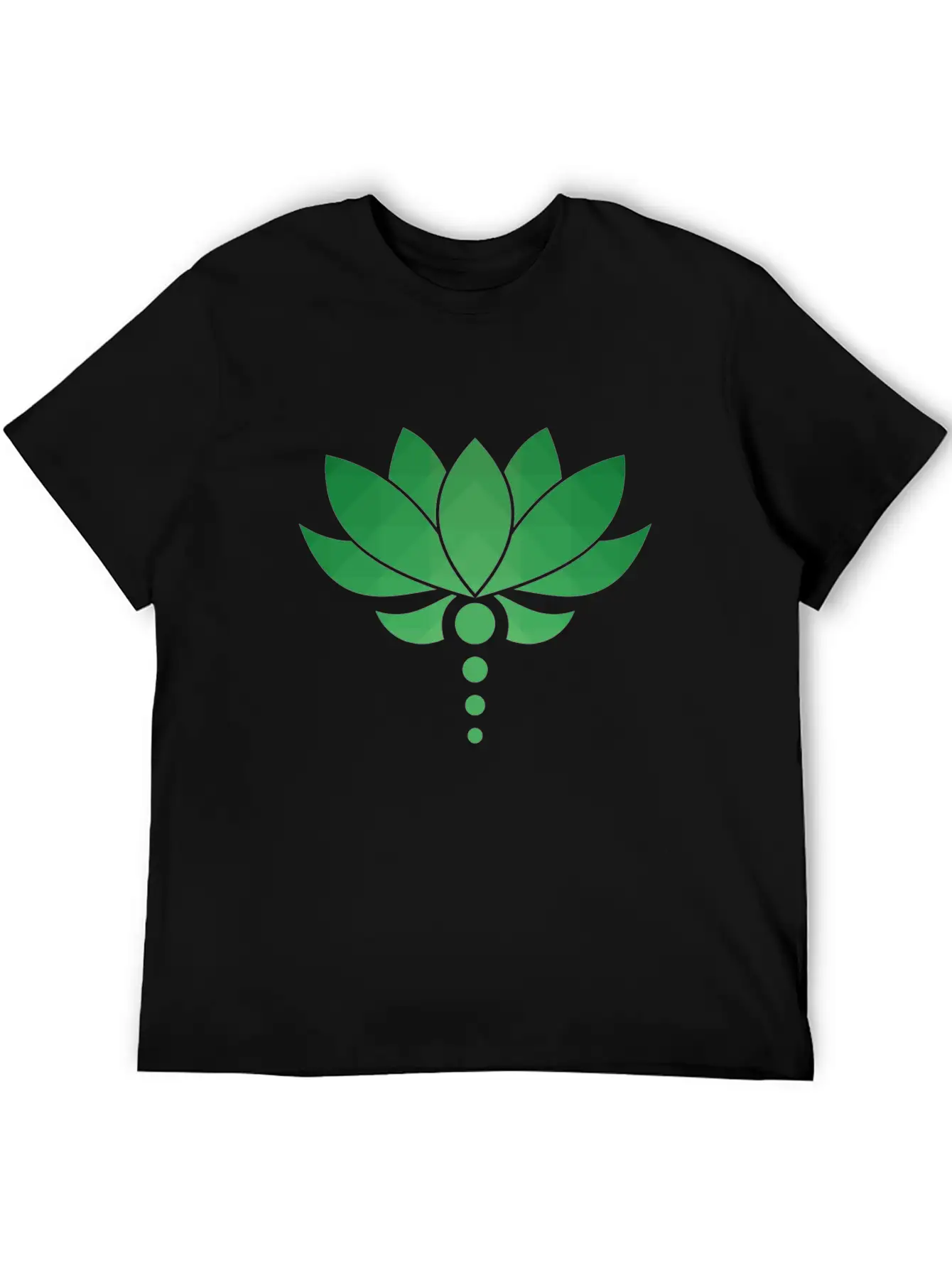Plant - Flower - Blossom - Lotus - Polygon Essential Unisex Summer Tee – Soft Cotton Casual Fit