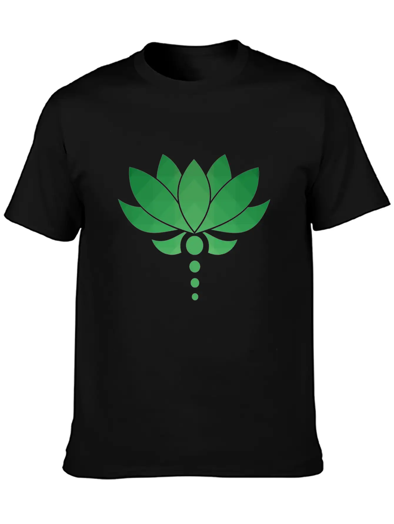 Plant - Flower - Blossom - Lotus - Polygon Essential Unisex Summer Tee – Soft Cotton Casual Fit