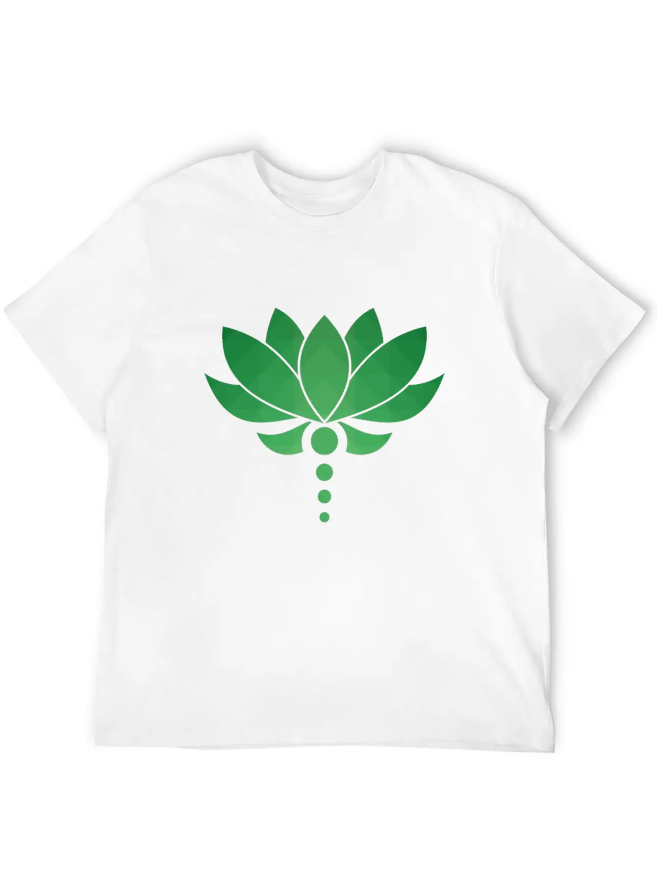 Plant - Flower - Blossom - Lotus - Polygon Essential Unisex Summer Tee – Soft Cotton Casual Fit