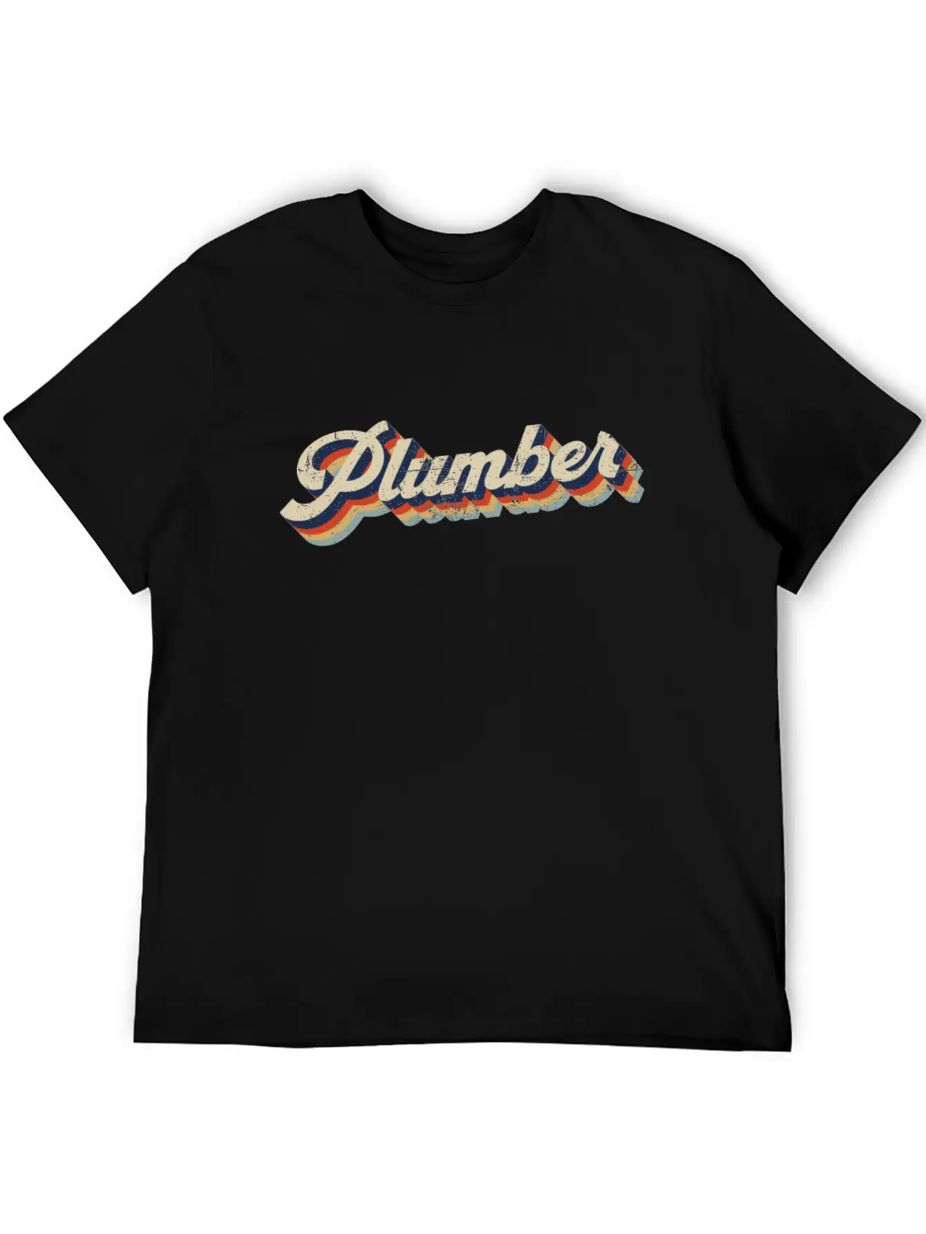 Plumbing Plumber Retro Vintage Casual Graphic T-Shirt – Simple And Comfortable Daily Wear