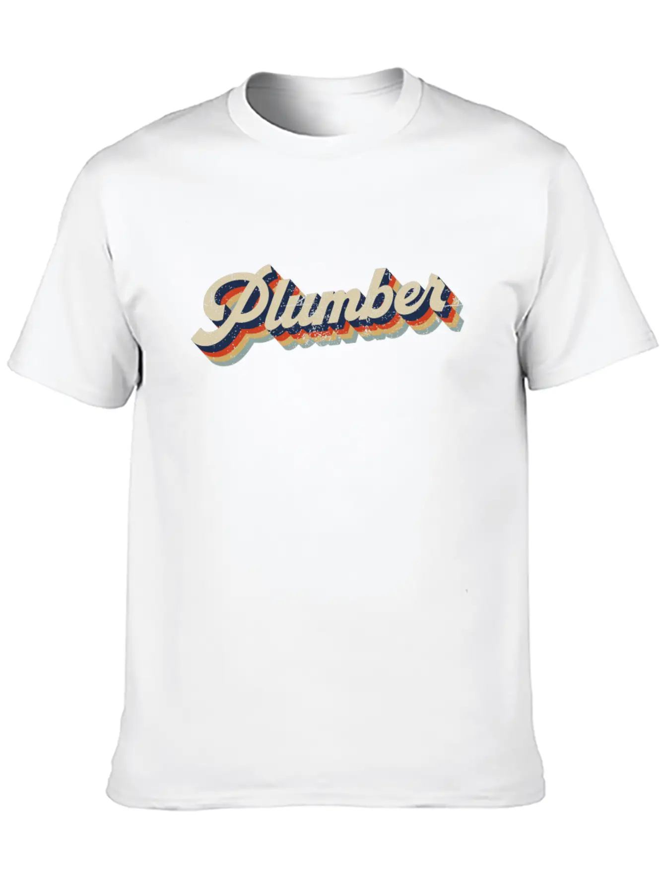 Plumbing Plumber Retro Vintage Casual Graphic T-Shirt – Simple And Comfortable Daily Wear