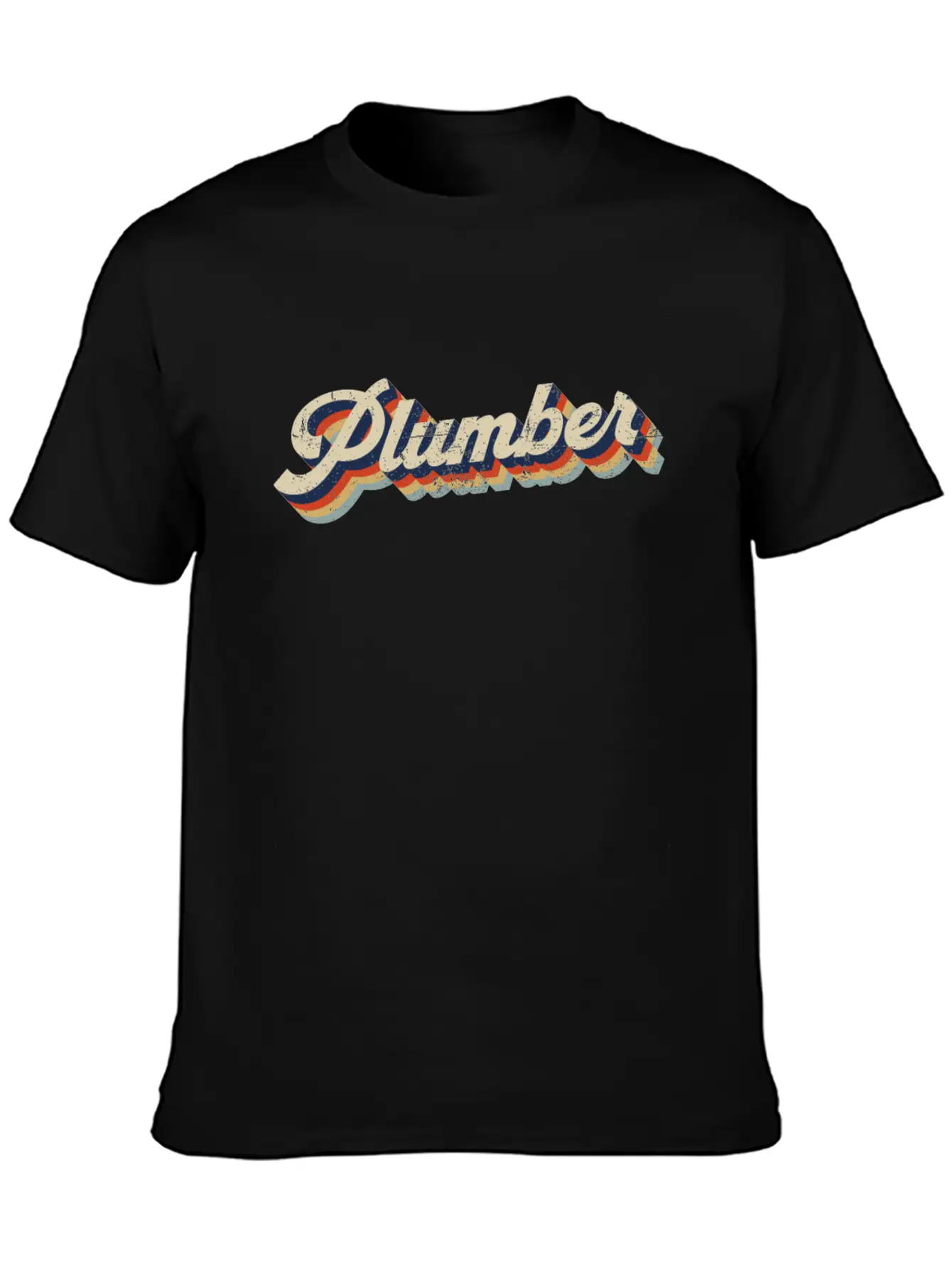 Plumbing Plumber Retro Vintage Casual Graphic T-Shirt – Simple And Comfortable Daily Wear