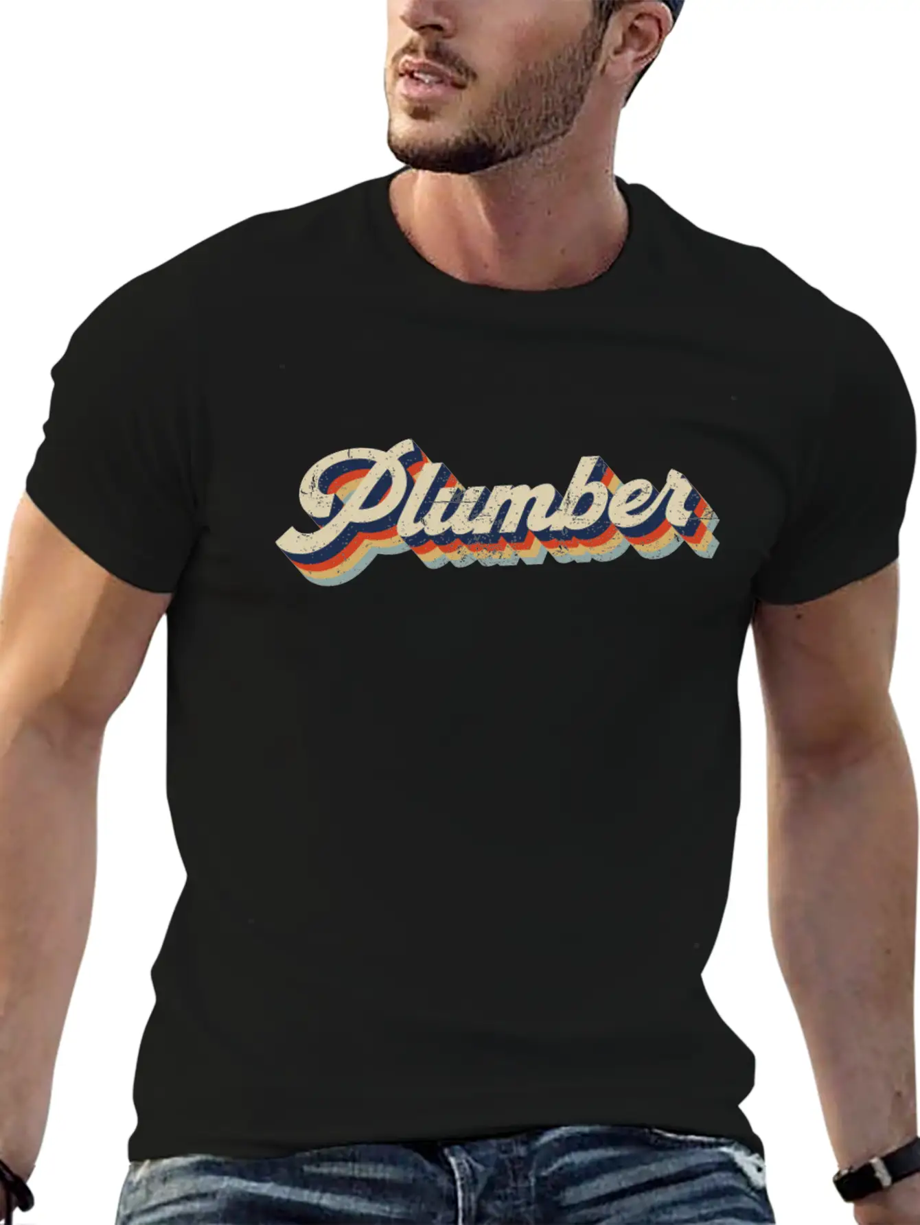 Plumbing Plumber Retro Vintage Casual Graphic T-Shirt – Simple And Comfortable Daily Wear