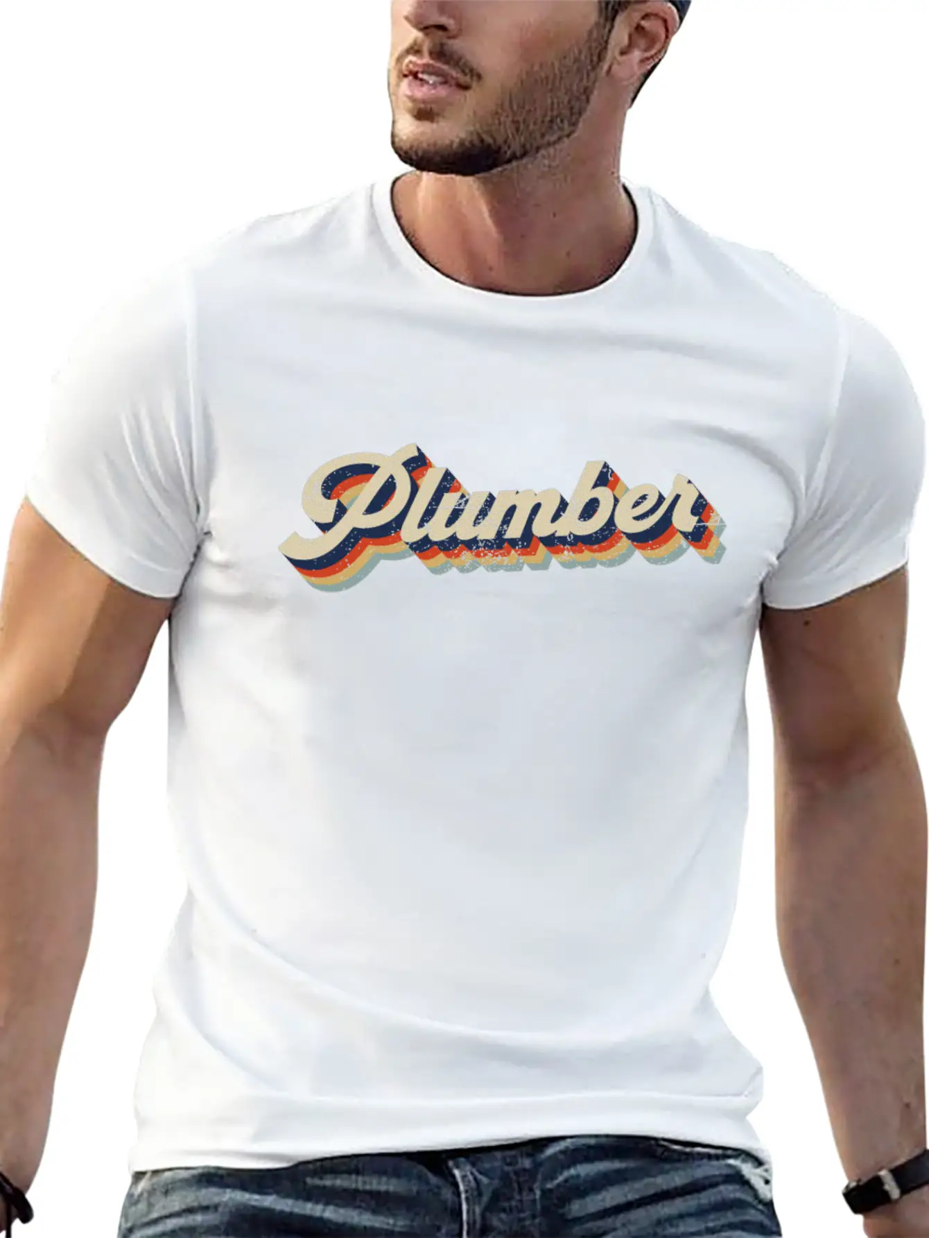 Plumbing Plumber Retro Vintage Casual Graphic T-Shirt – Simple And Comfortable Daily Wear