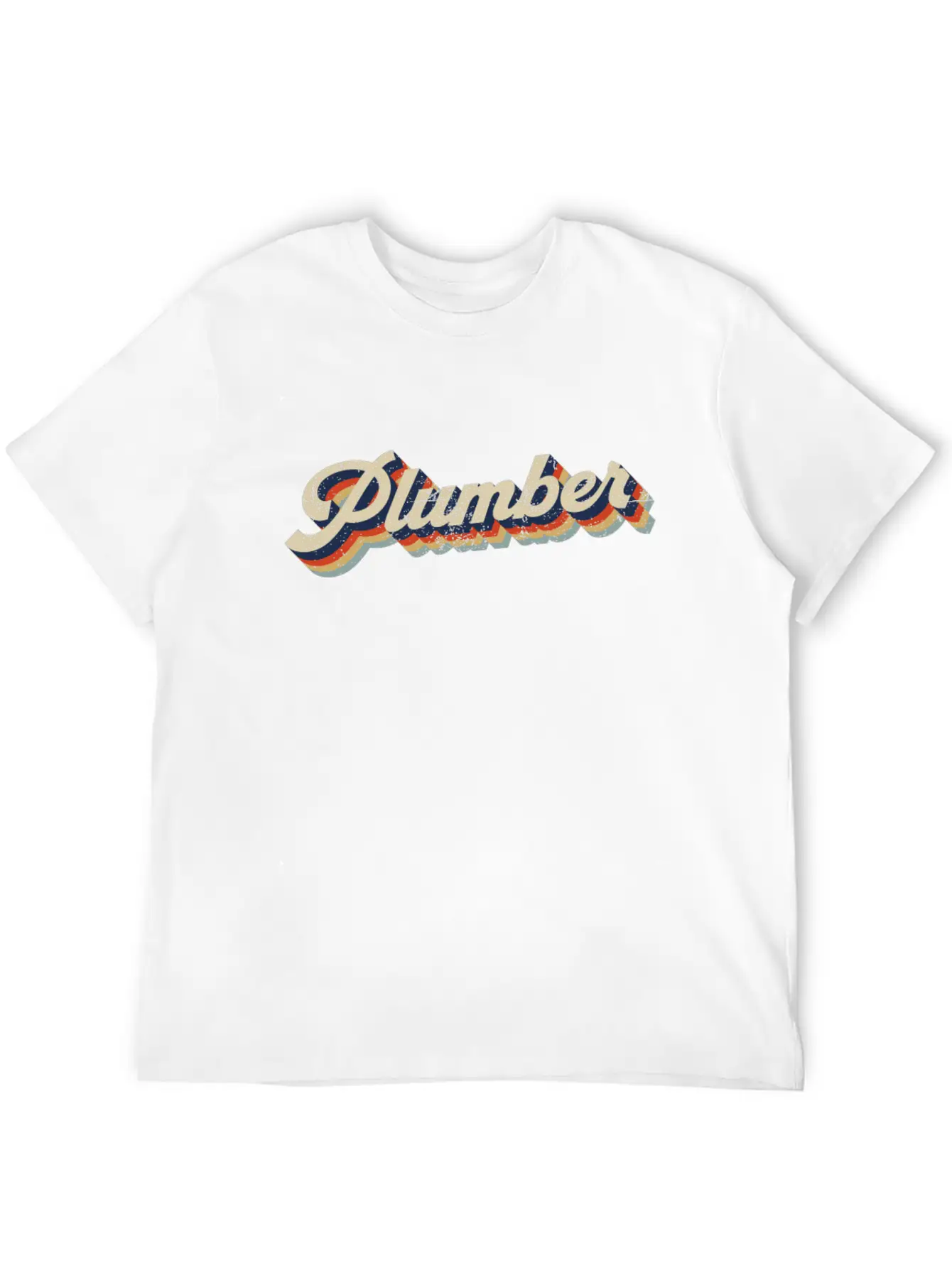 Plumbing Plumber Retro Vintage Casual Graphic T-Shirt – Simple And Comfortable Daily Wear