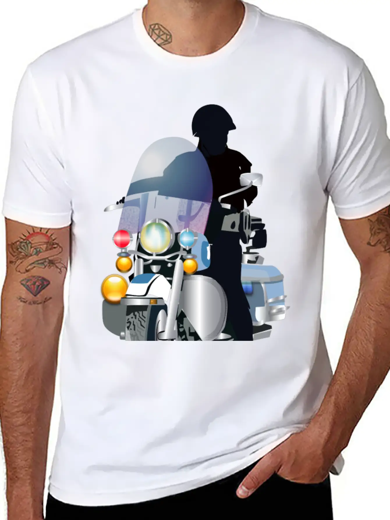 Police Classic Cotton Tee – Unisex Comfort For Any Season