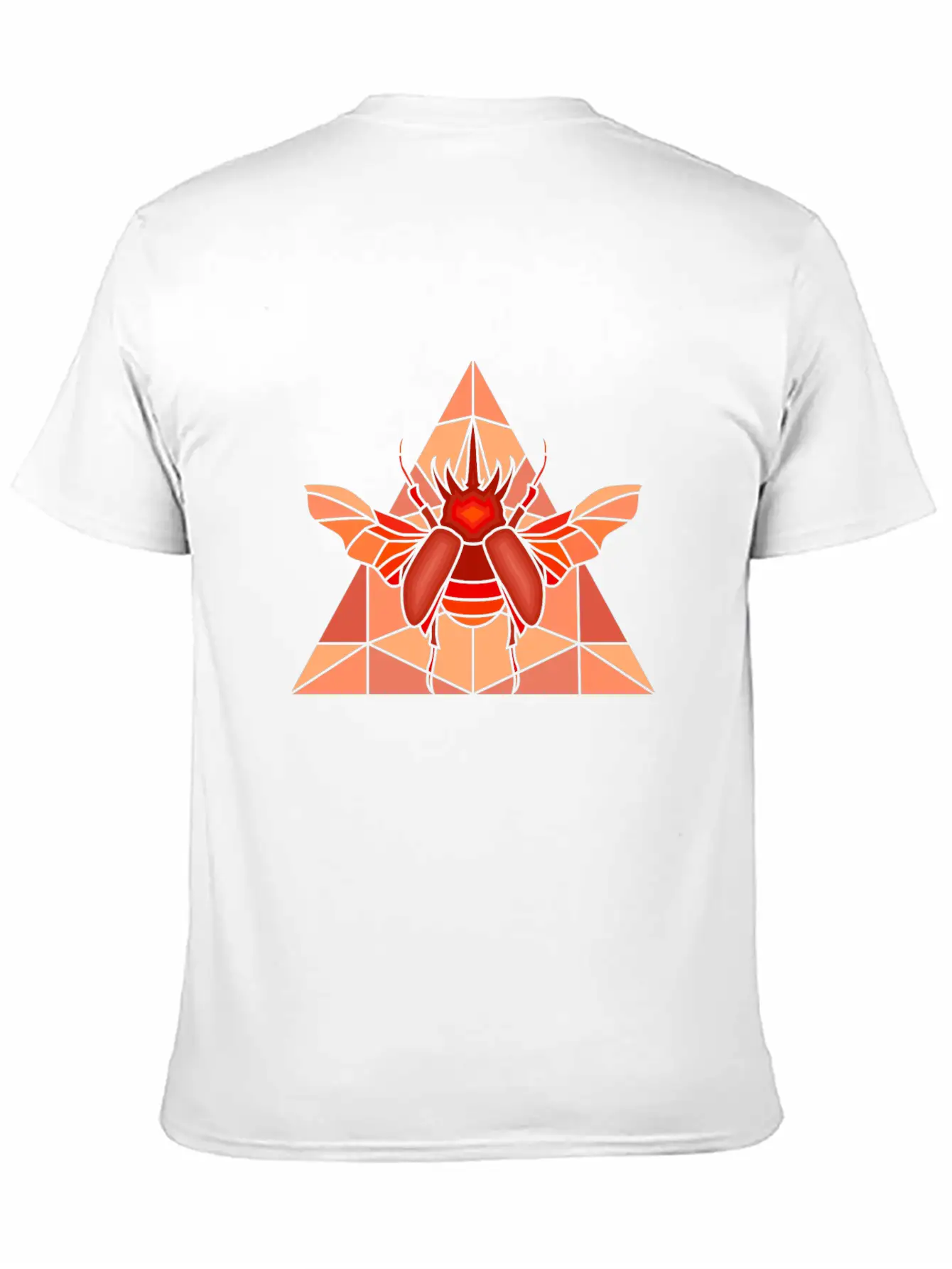 Polygon Art Beetle Rhino Beetle Triangle Geometry Classic Cotton Tee – Unisex Comfort For Any Season