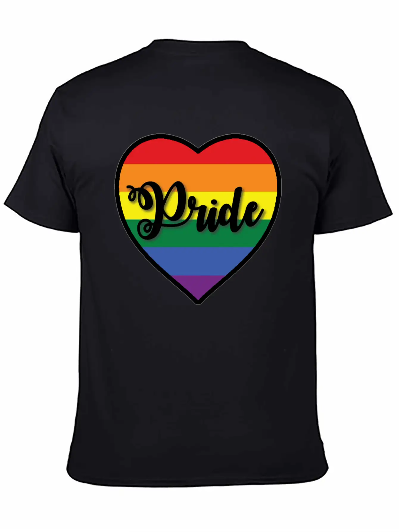 Pride Heart Unisex Short Sleeve Soft Cotton T-Shirt – Casual Everyday Wear