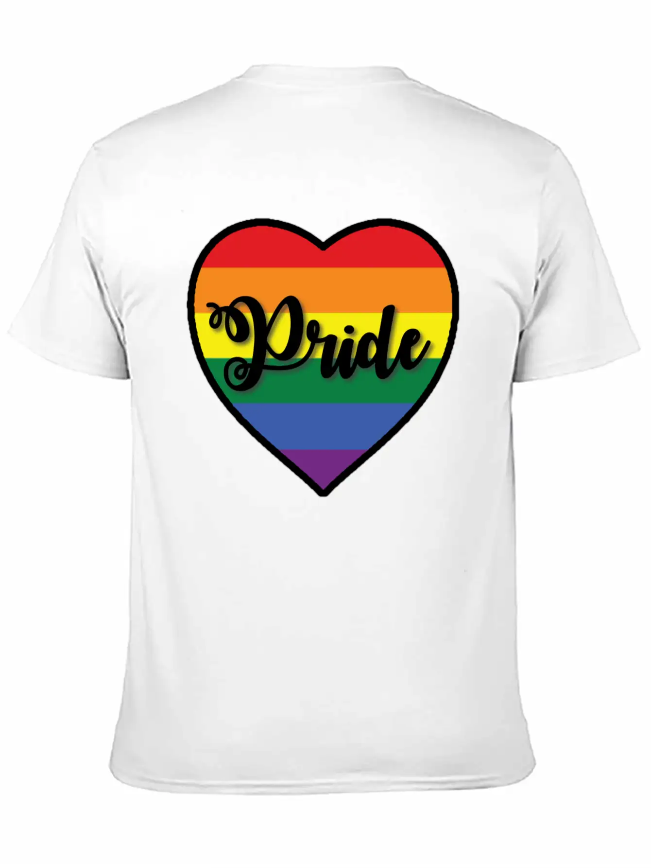 Pride Heart Unisex Short Sleeve Soft Cotton T-Shirt – Casual Everyday Wear