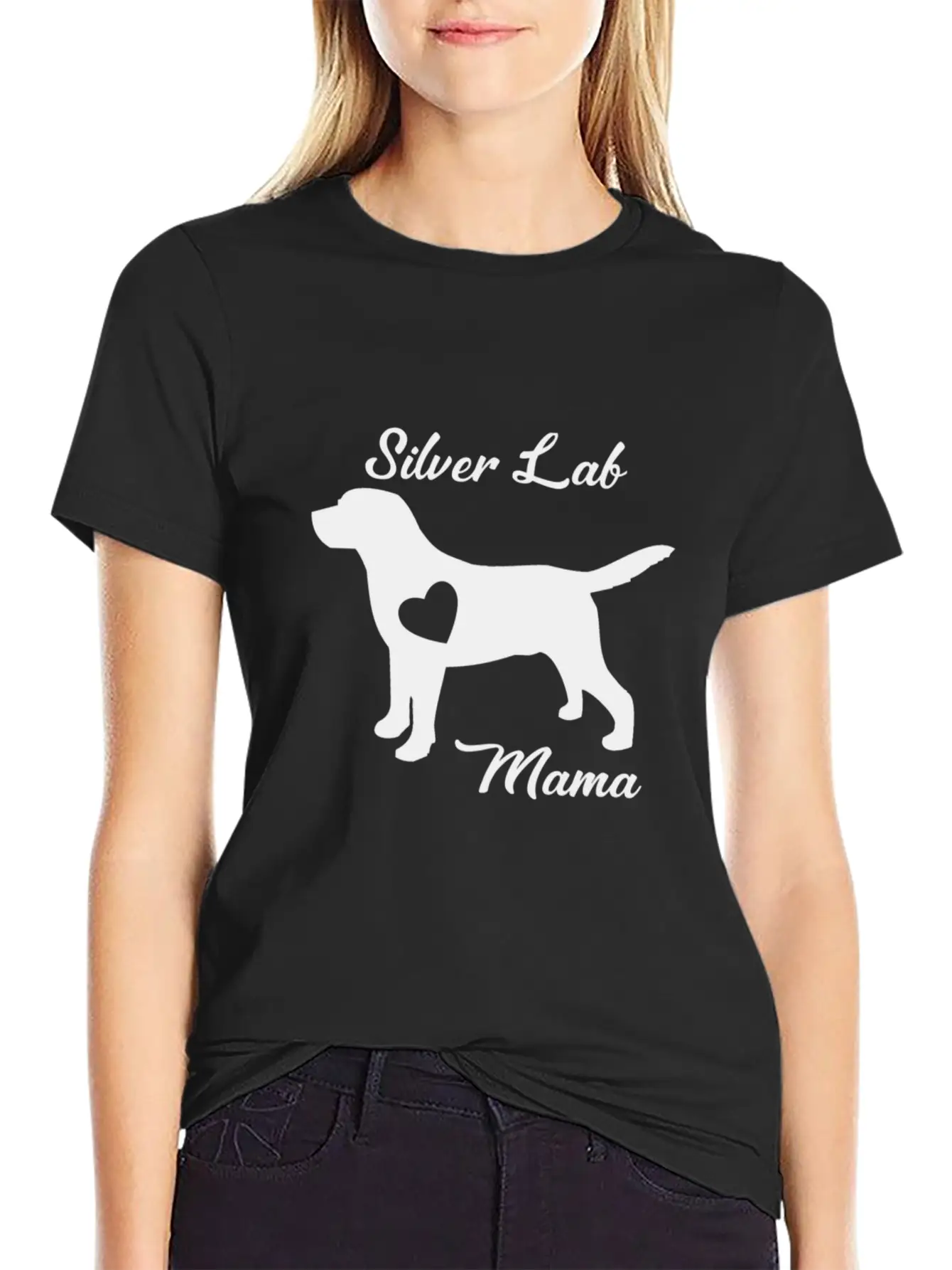 Proud Silver Lab Mama Mom Labrador Retriever For W Essential Unisex Summer Tee – Soft Cotton Casual Fit