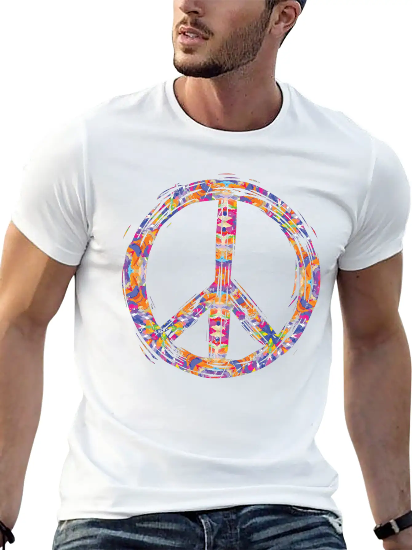 Psychedelic - Geometric Kaleidoscopic - Indie Classic Cotton Tee – Unisex Comfort For Any Season