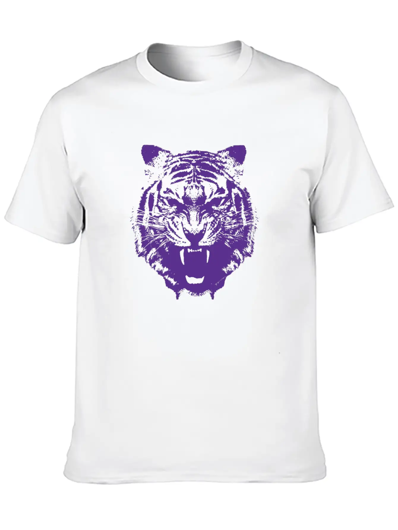 Purple Tiger Classic Cotton Tee – Unisex Comfort For Any Season