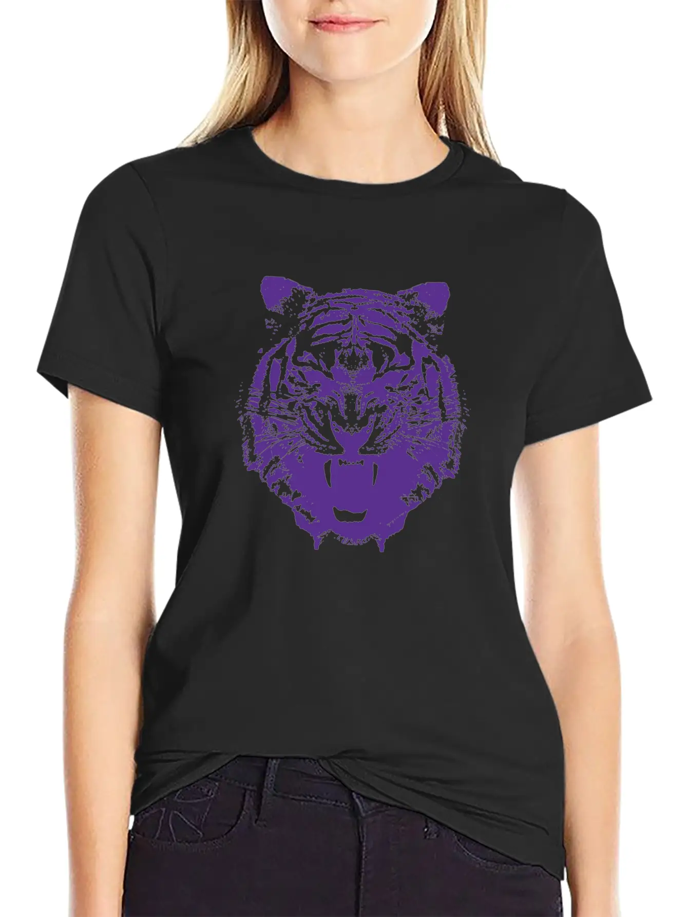 Purple Tiger Classic Cotton Tee – Unisex Comfort For Any Season