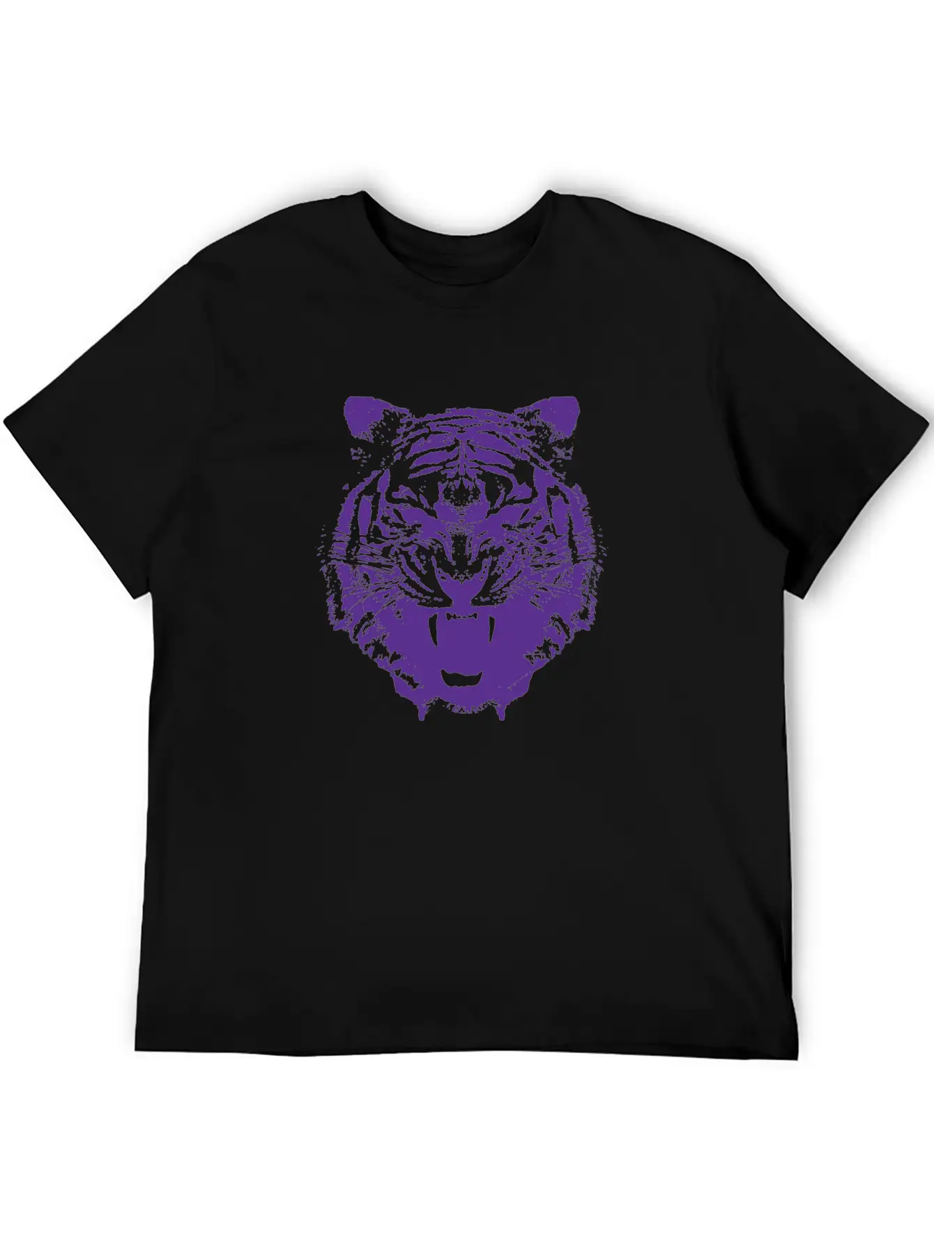 Purple Tiger Classic Cotton Tee – Unisex Comfort For Any Season