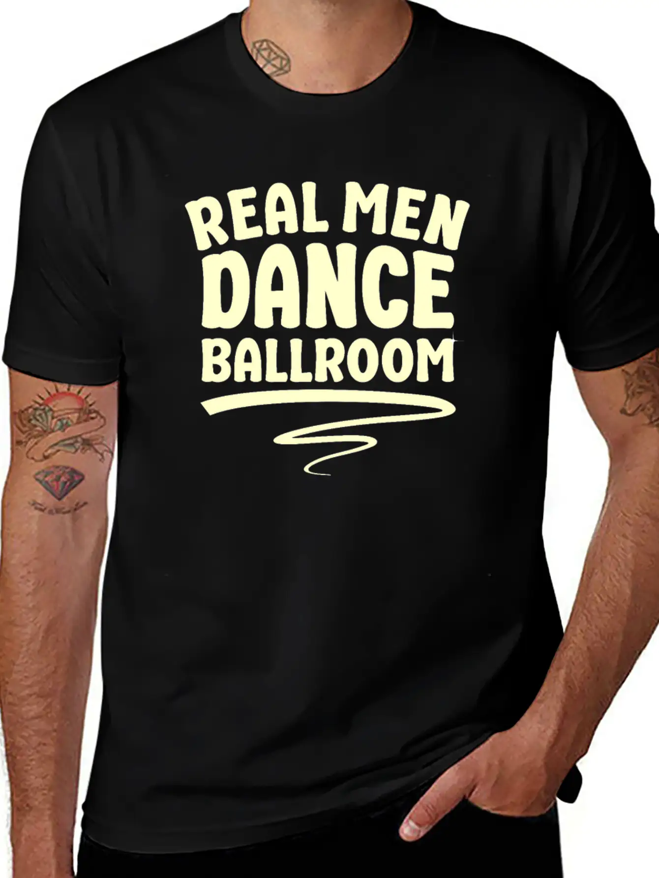 Real Men Dance Ballroom Dancing Partner Dance Classic Cotton Tee – Unisex Comfort For Any Season