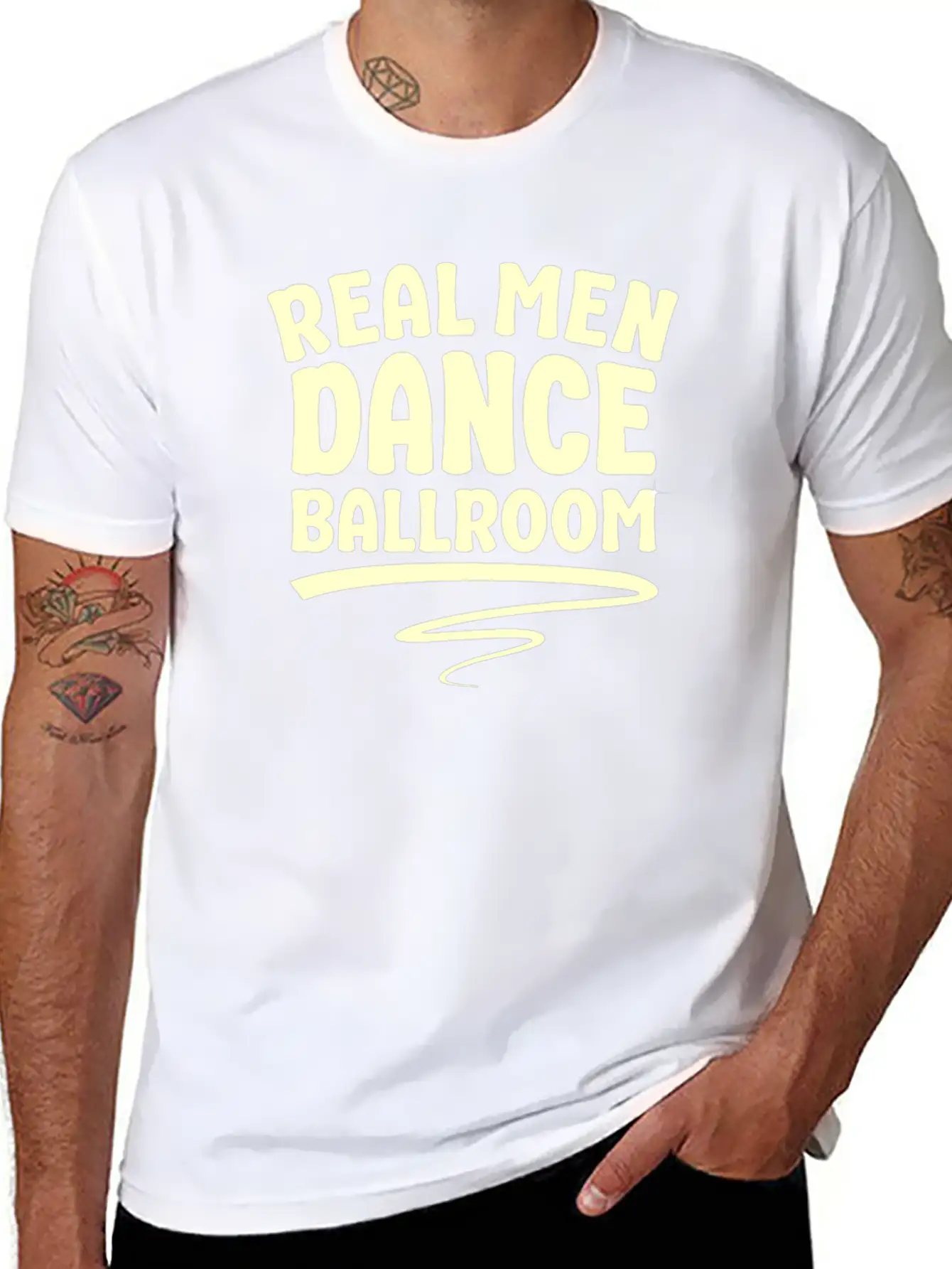 Real Men Dance Ballroom Dancing Partner Dance Classic Cotton Tee – Unisex Comfort For Any Season
