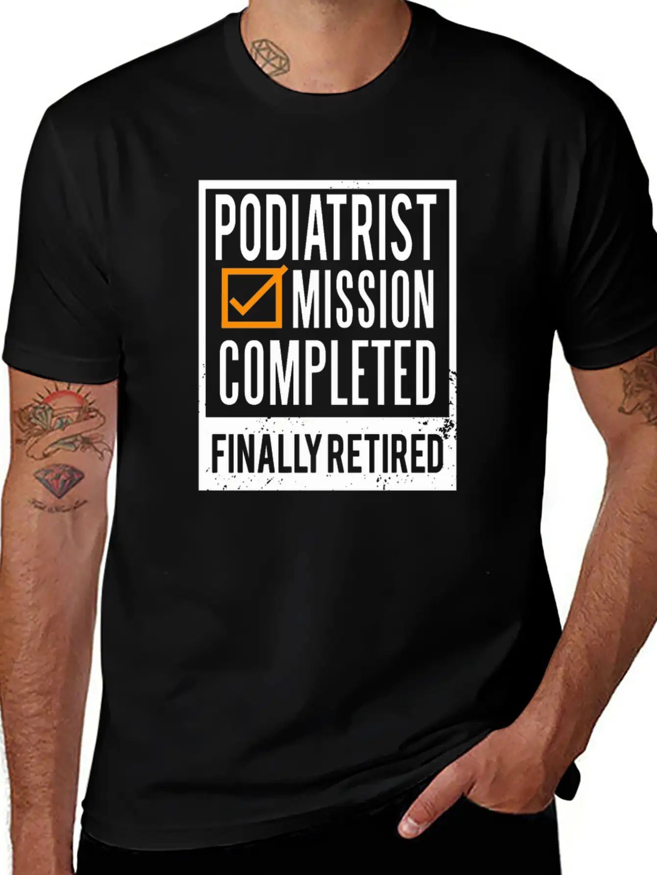 Retirement Gift Idea Retired Podiatrist Classic Cotton Tee – Unisex Comfort For Any Season