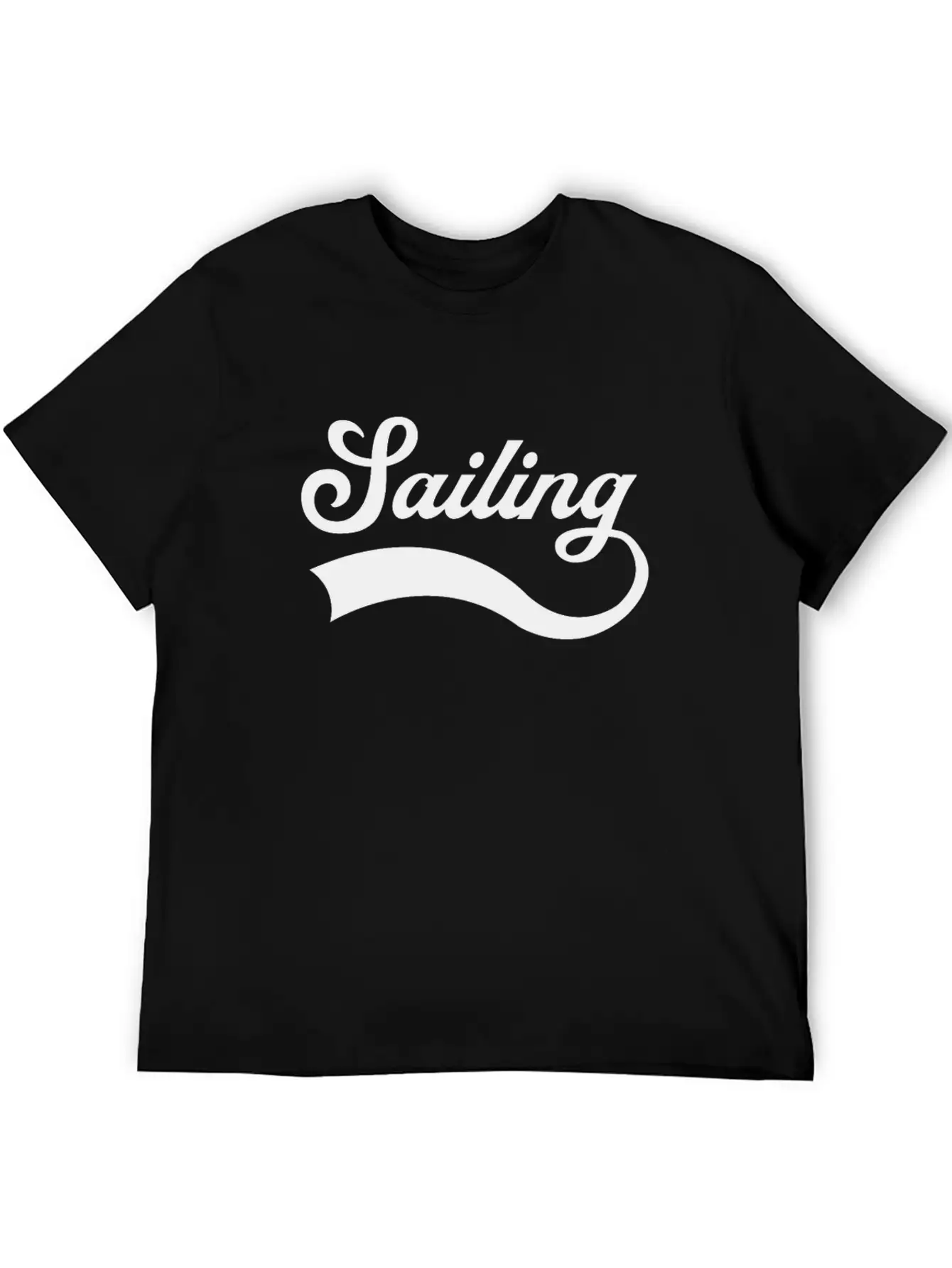 Sailing Lettering Classic Cotton Tee – Unisex Comfort For Any Season