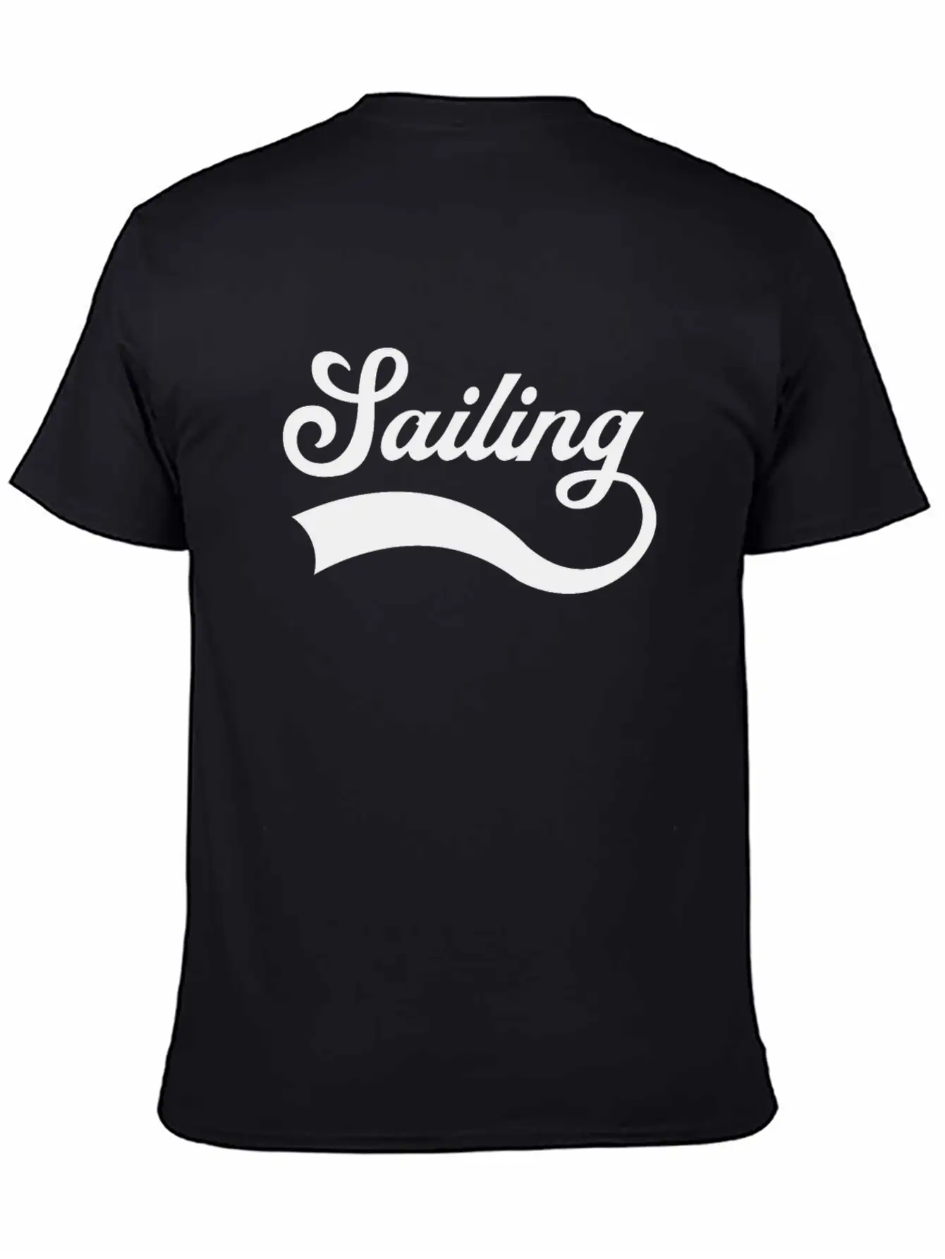 Sailing Lettering Classic Cotton Tee – Unisex Comfort For Any Season