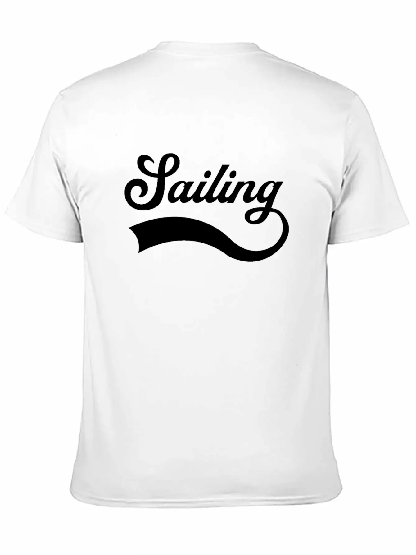 Sailing Lettering Classic Cotton Tee – Unisex Comfort For Any Season