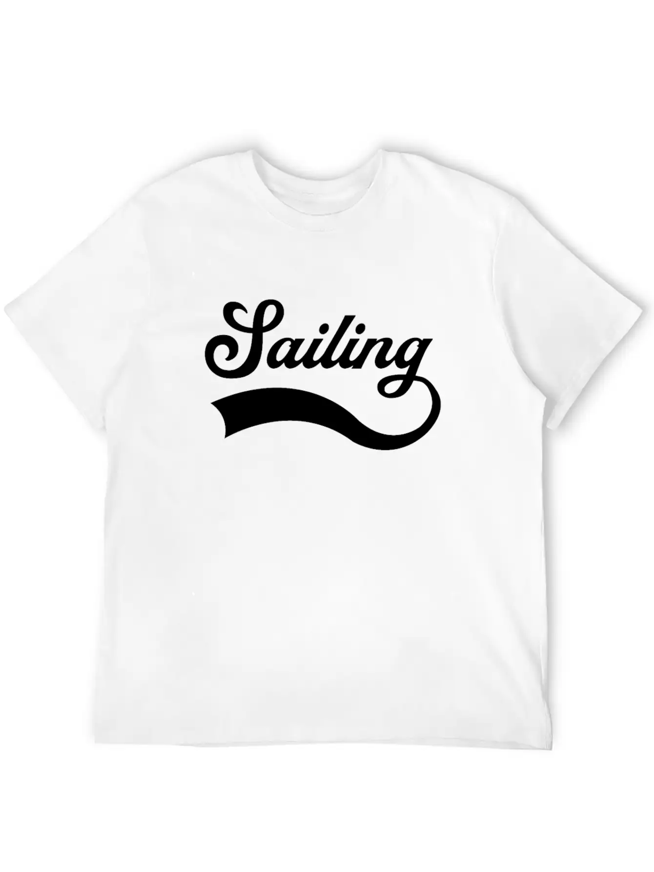 Sailing Lettering Classic Cotton Tee – Unisex Comfort For Any Season