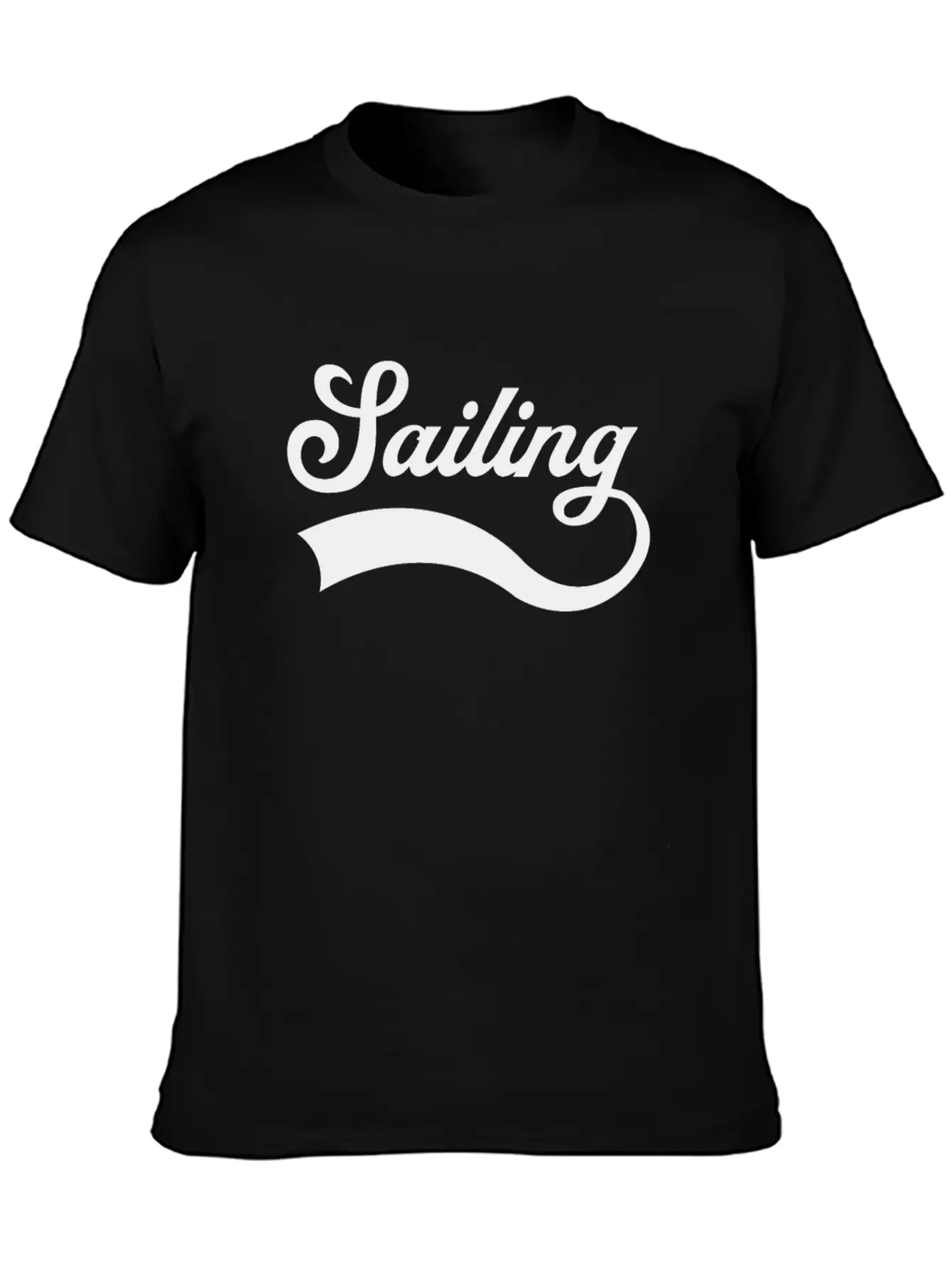 Sailing Lettering Classic Cotton Tee – Unisex Comfort For Any Season