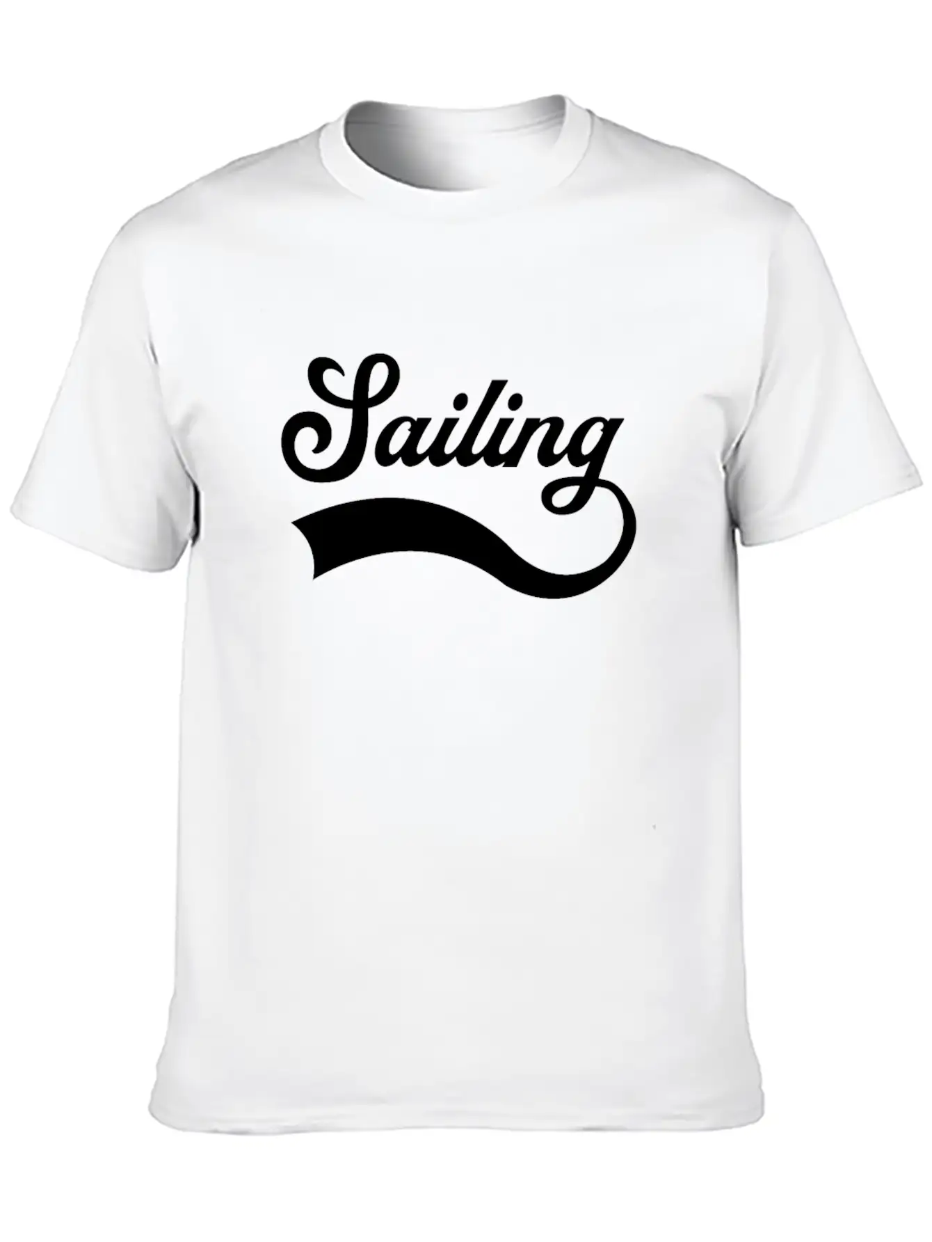 Sailing Lettering Classic Cotton Tee – Unisex Comfort For Any Season