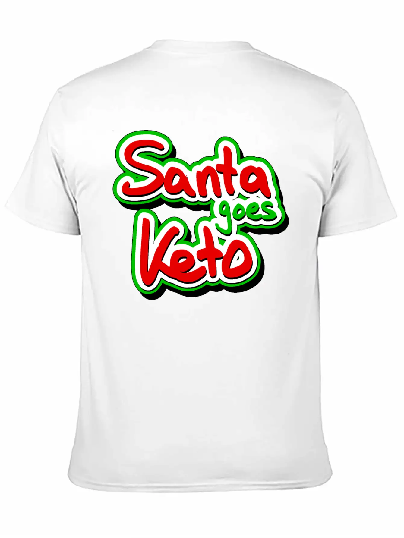 Santa Goes Keto Casual Graphic T-Shirt – Simple And Comfortable Daily Wear