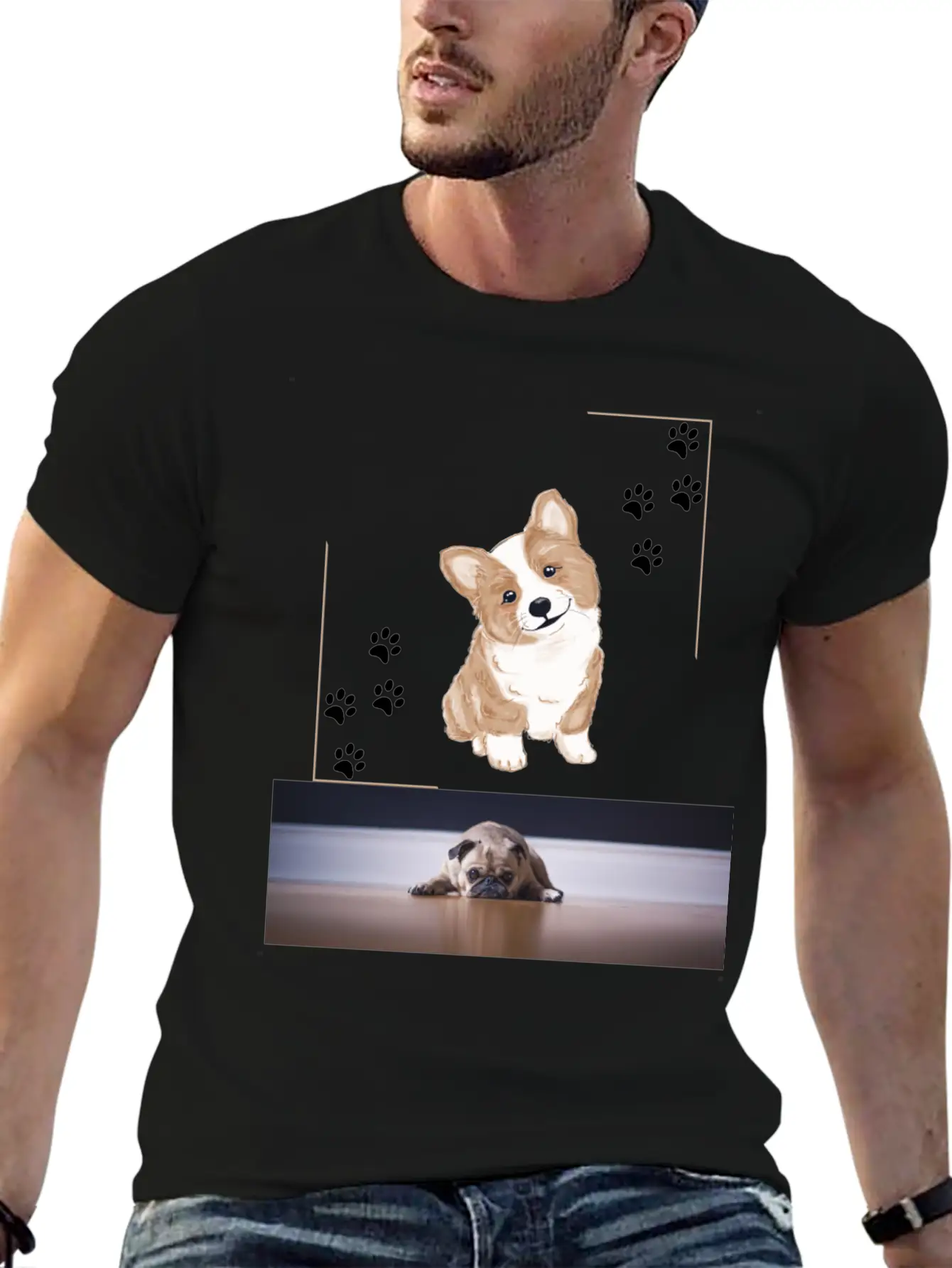 Save Pets Casual Graphic T-Shirt – Simple And Comfortable Daily Wear