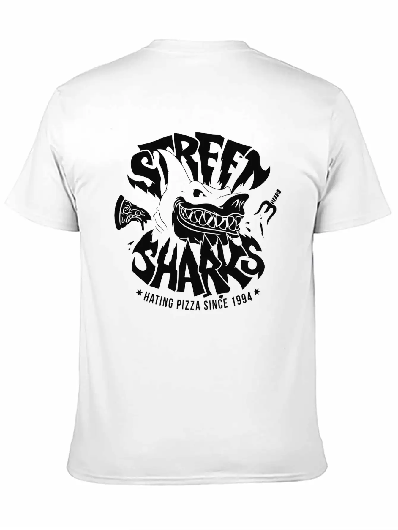 Sharkes Hate Pizza Essential Unisex Summer Tee – Soft Cotton Casual Fit
