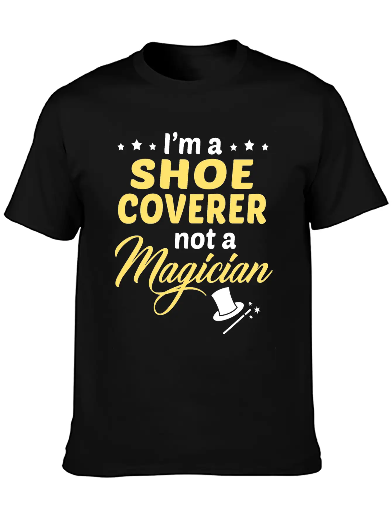 Shoe Coverer Unisex Short Sleeve Soft Cotton T-Shirt – Casual Everyday Wear
