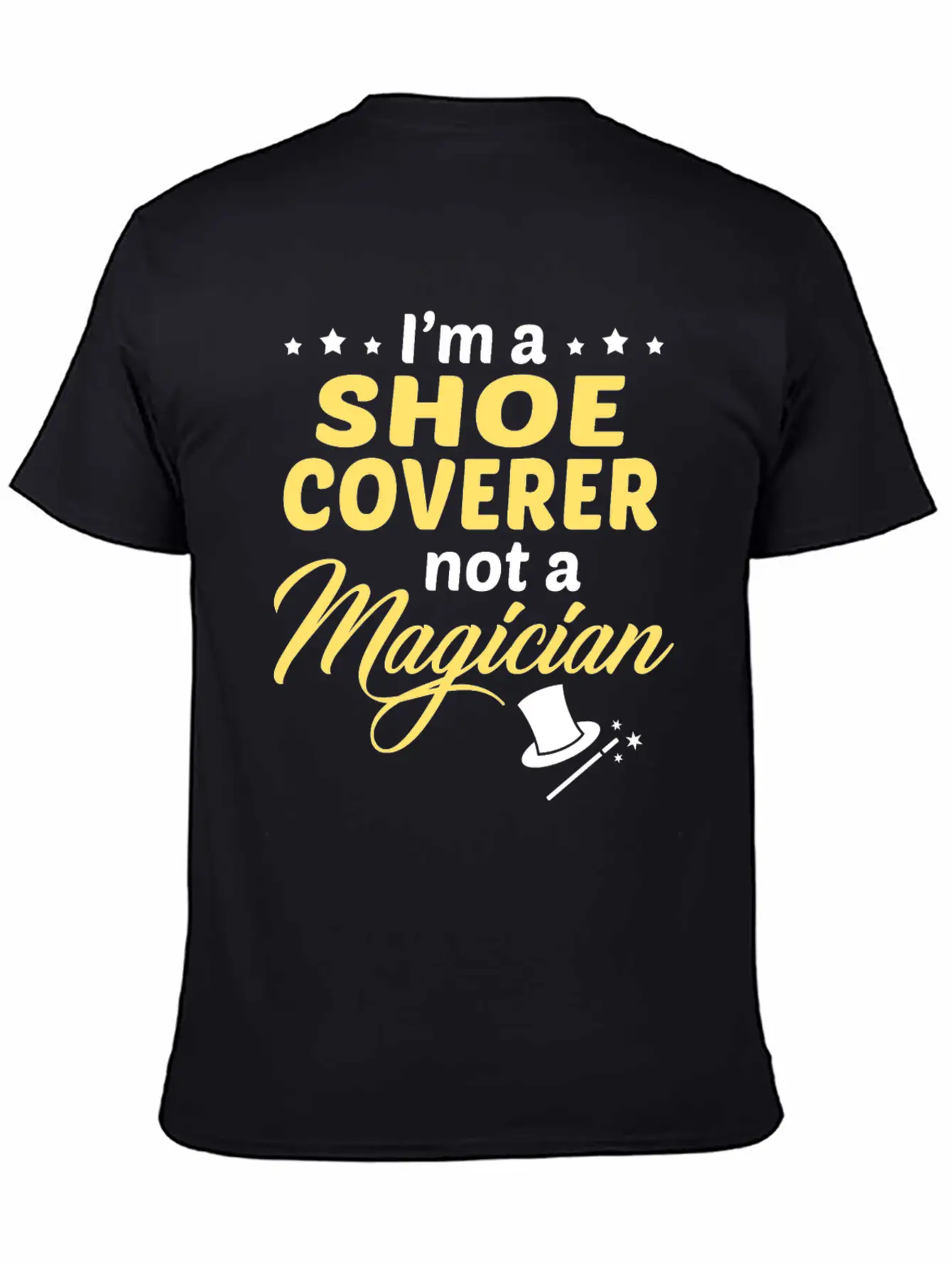 Shoe Coverer Unisex Short Sleeve Soft Cotton T-Shirt – Casual Everyday Wear