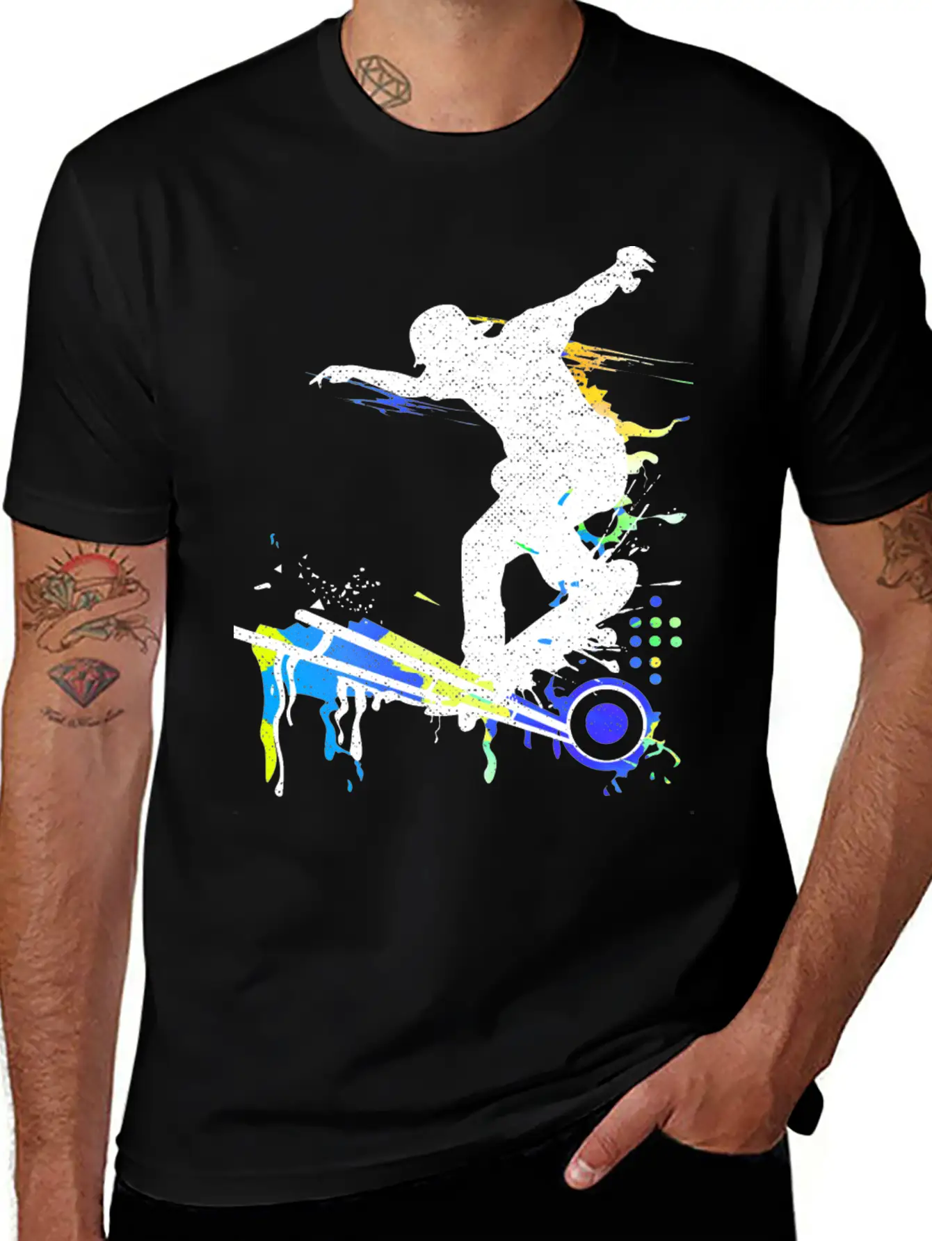 Skateboard - Skate - Skater - Freestyle Classic Cotton Tee – Unisex Comfort For Any Season