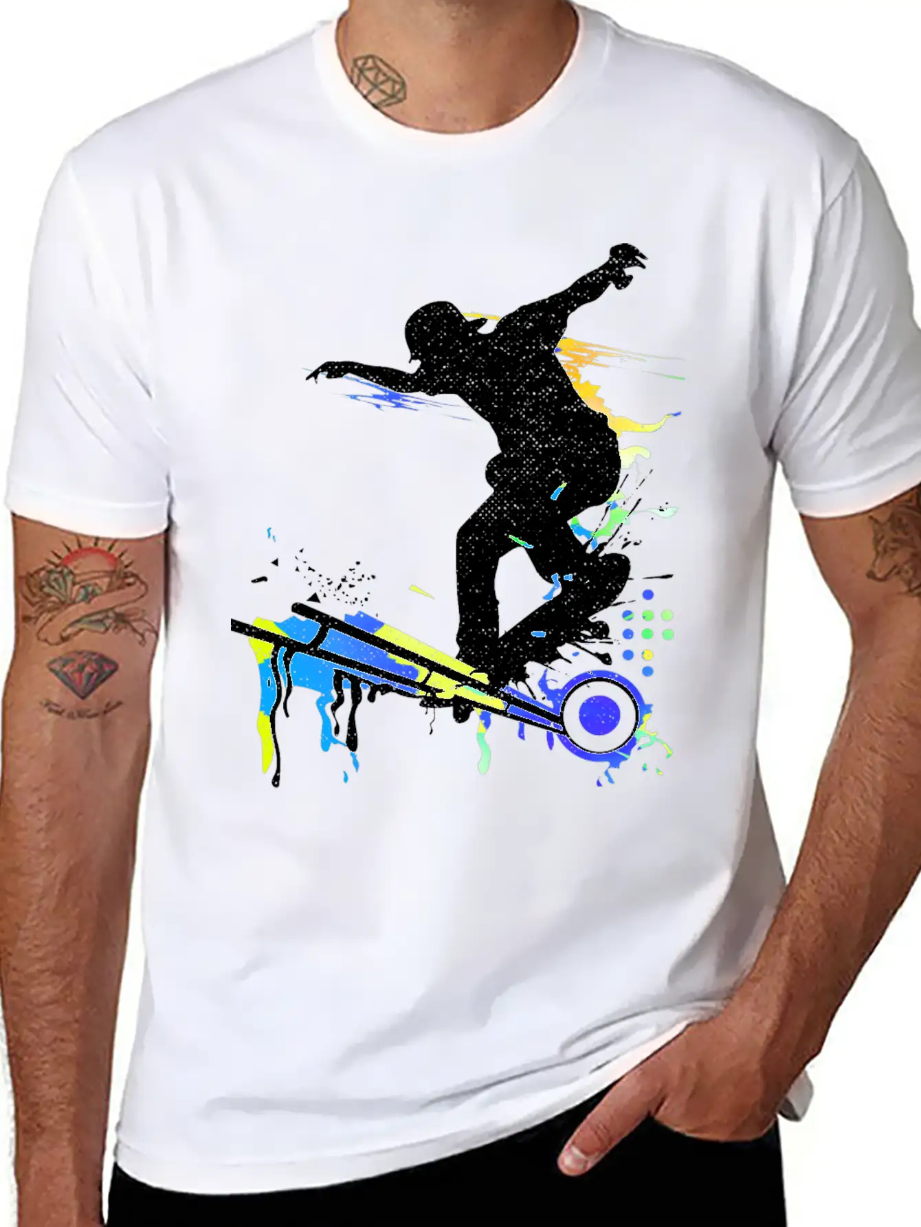 Skateboard - Skate - Skater - Freestyle Classic Cotton Tee – Unisex Comfort For Any Season