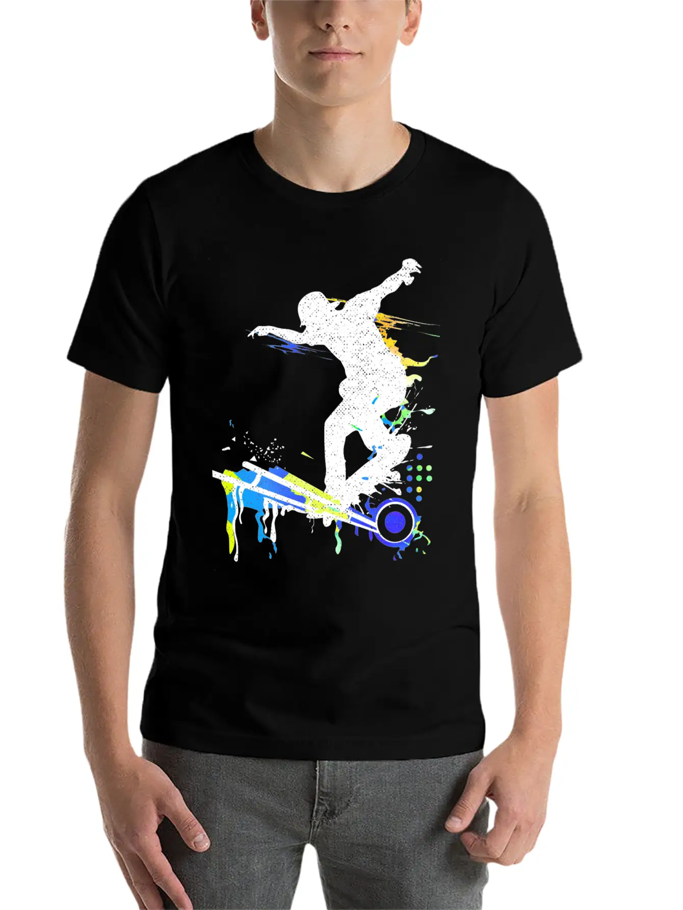 Skateboard - Skate - Skater - Freestyle Classic Cotton Tee – Unisex Comfort For Any Season