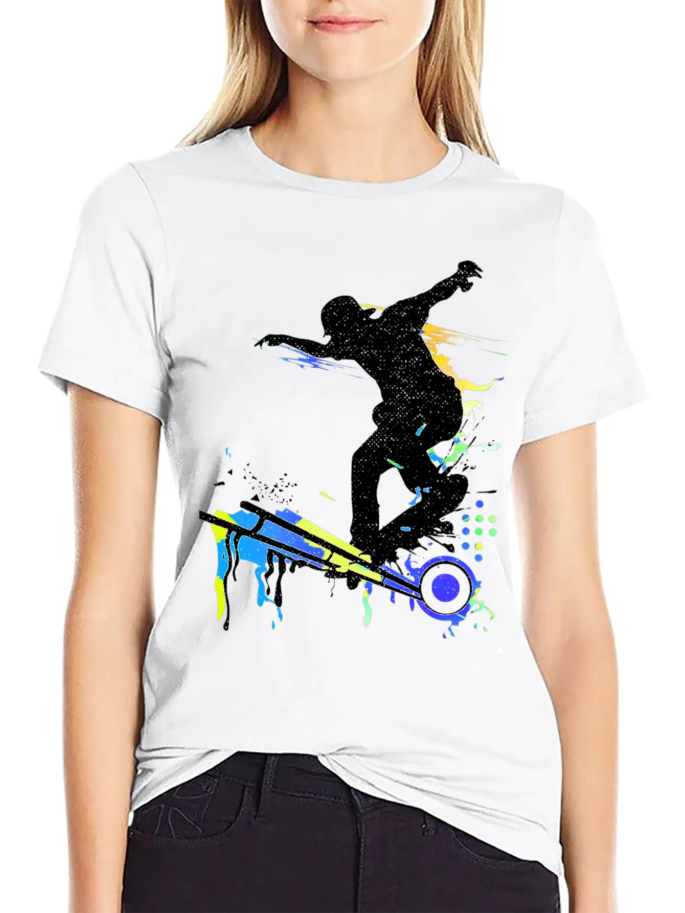Skateboard - Skate - Skater - Freestyle Classic Cotton Tee – Unisex Comfort For Any Season