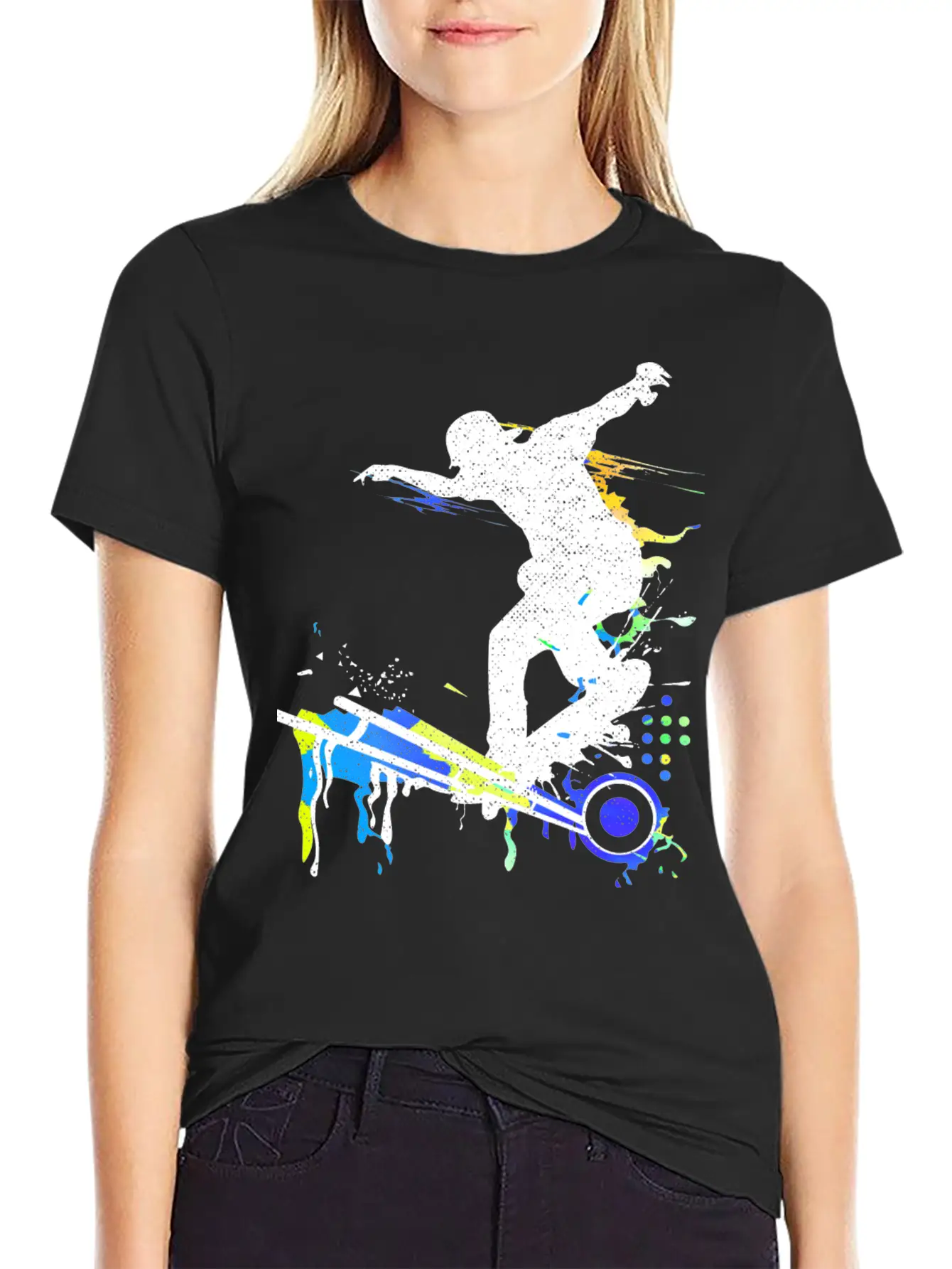 Skateboard - Skate - Skater - Freestyle Classic Cotton Tee – Unisex Comfort For Any Season