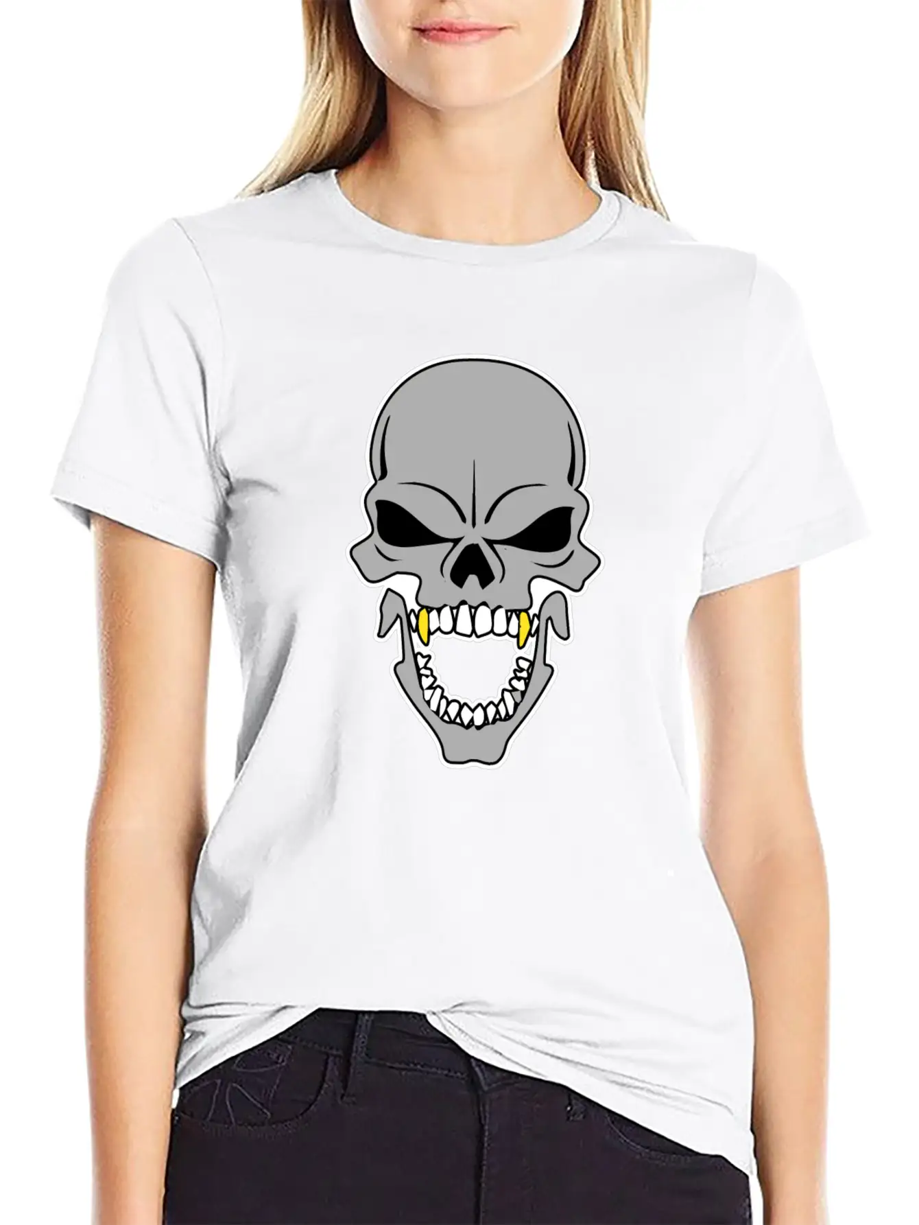 Skull Gothic Witch Devil Classic Cotton Tee – Unisex Comfort For Any Season
