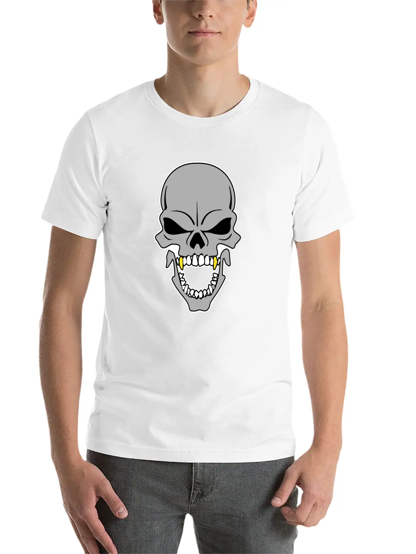 Skull Gothic Witch Devil Classic Cotton Tee – Unisex Comfort For Any Season