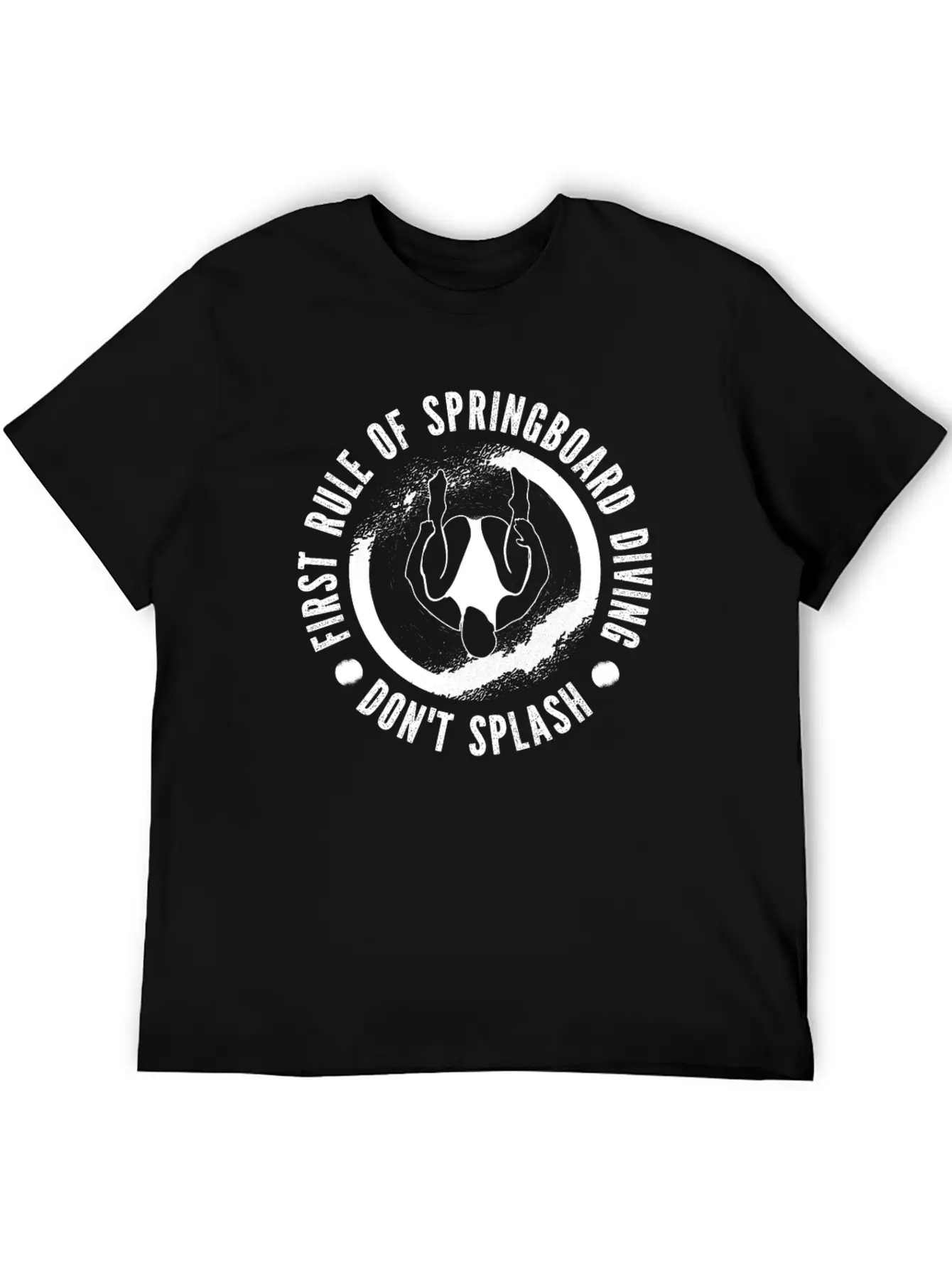 Springboard Diving Splash Casual Graphic T-Shirt – Simple And Comfortable Daily Wear