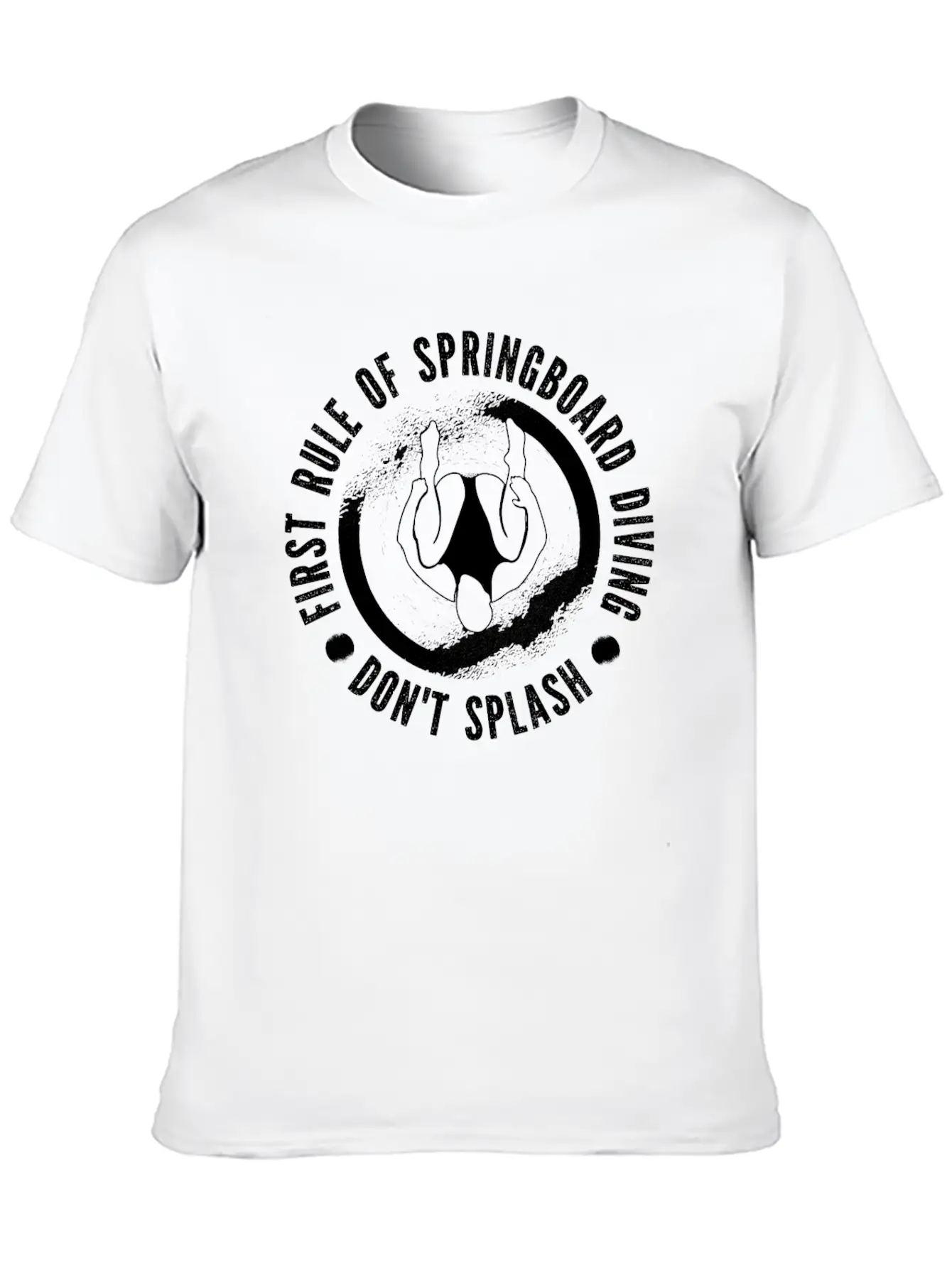 Springboard Diving Splash Casual Graphic T-Shirt – Simple And Comfortable Daily Wear