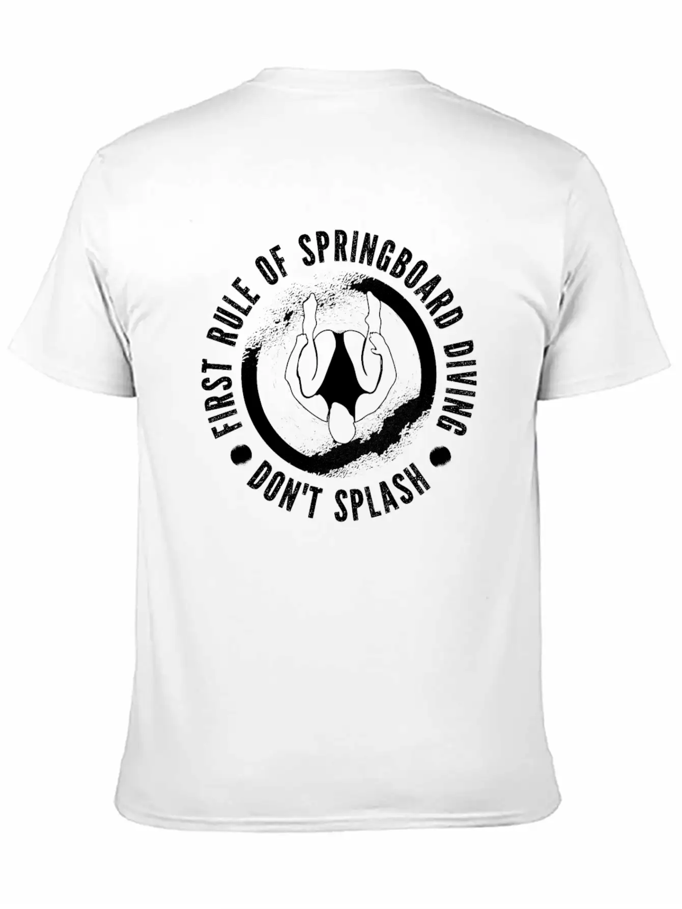 Springboard Diving Splash Casual Graphic T-Shirt – Simple And Comfortable Daily Wear