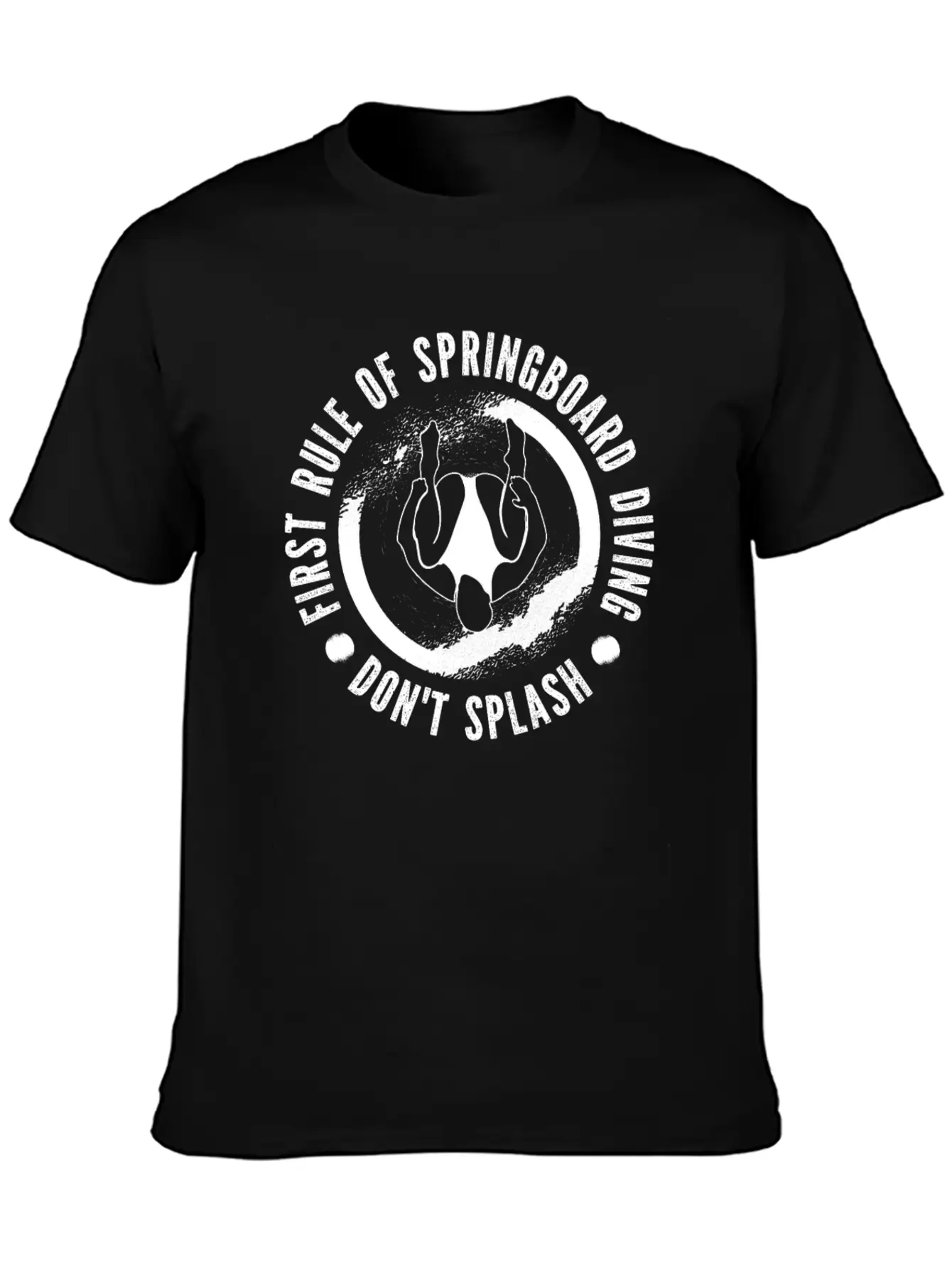 Springboard Diving Splash Casual Graphic T-Shirt – Simple And Comfortable Daily Wear